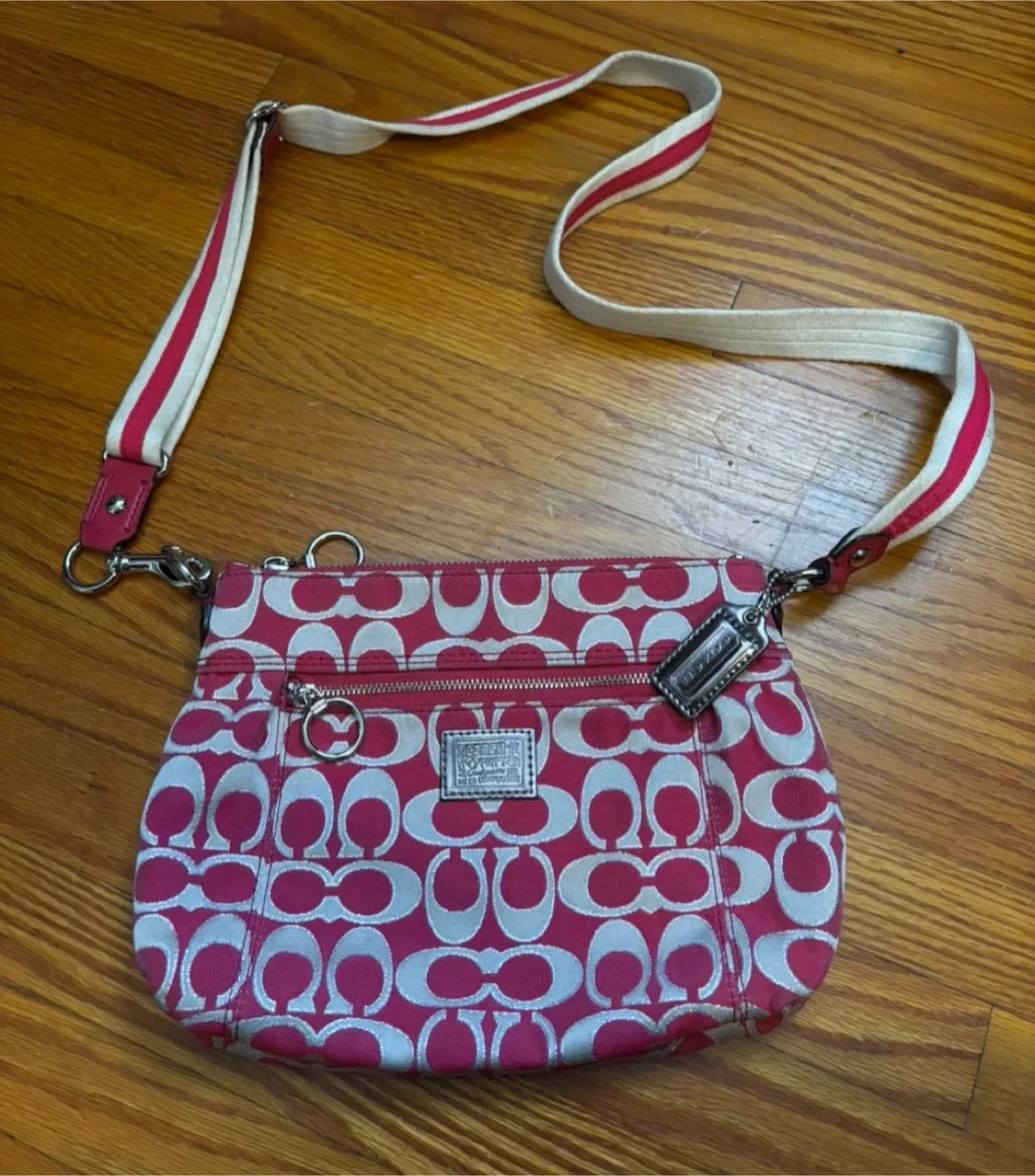 Vintage Coach Poppy Crossbody - Pink