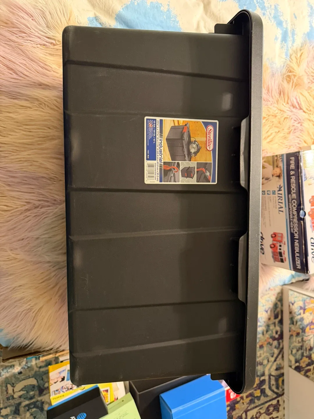 Sterilite Industrial Tote - Black