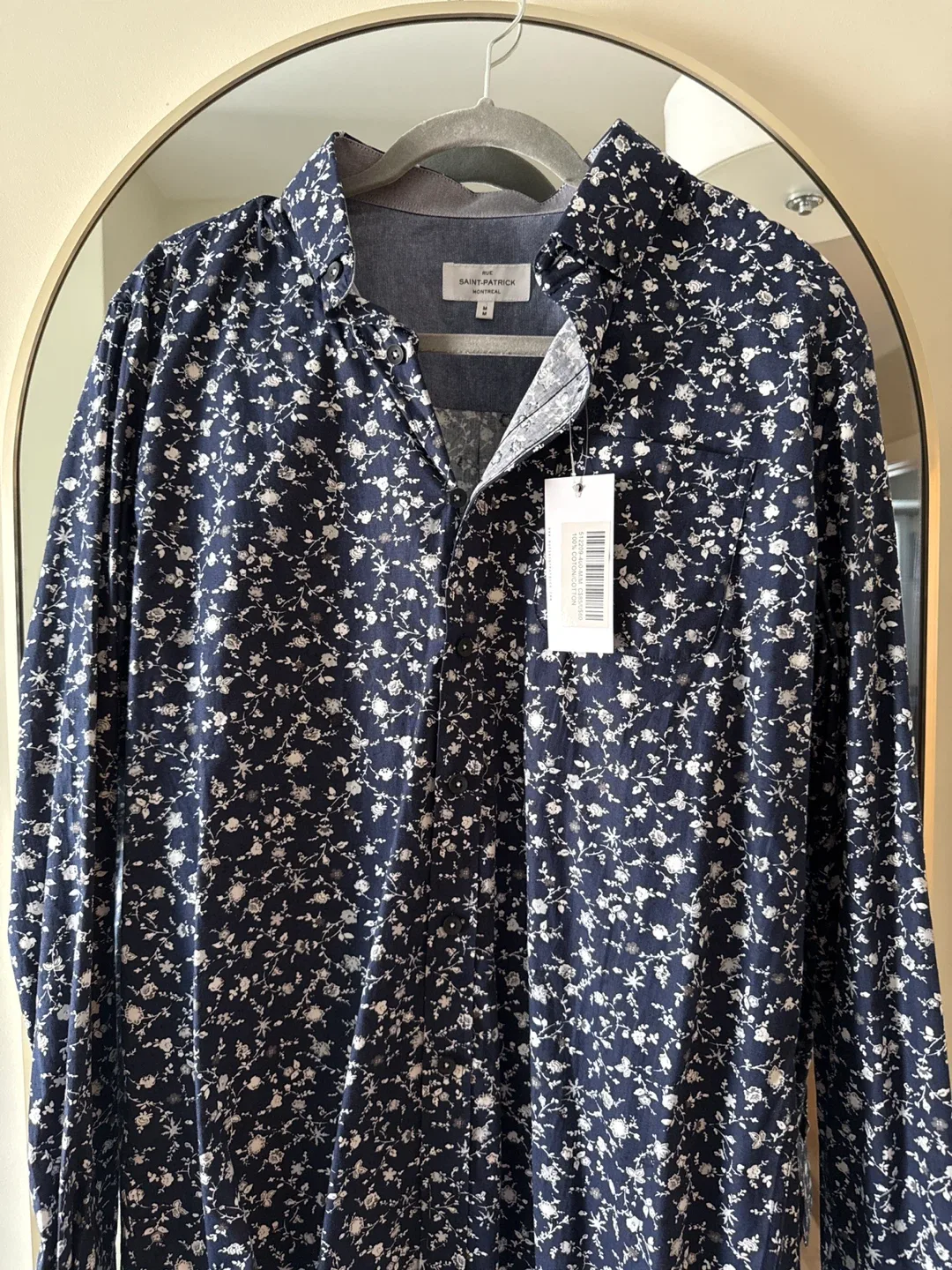 Saint-Patrick Montreal Floral Shirt - Size M