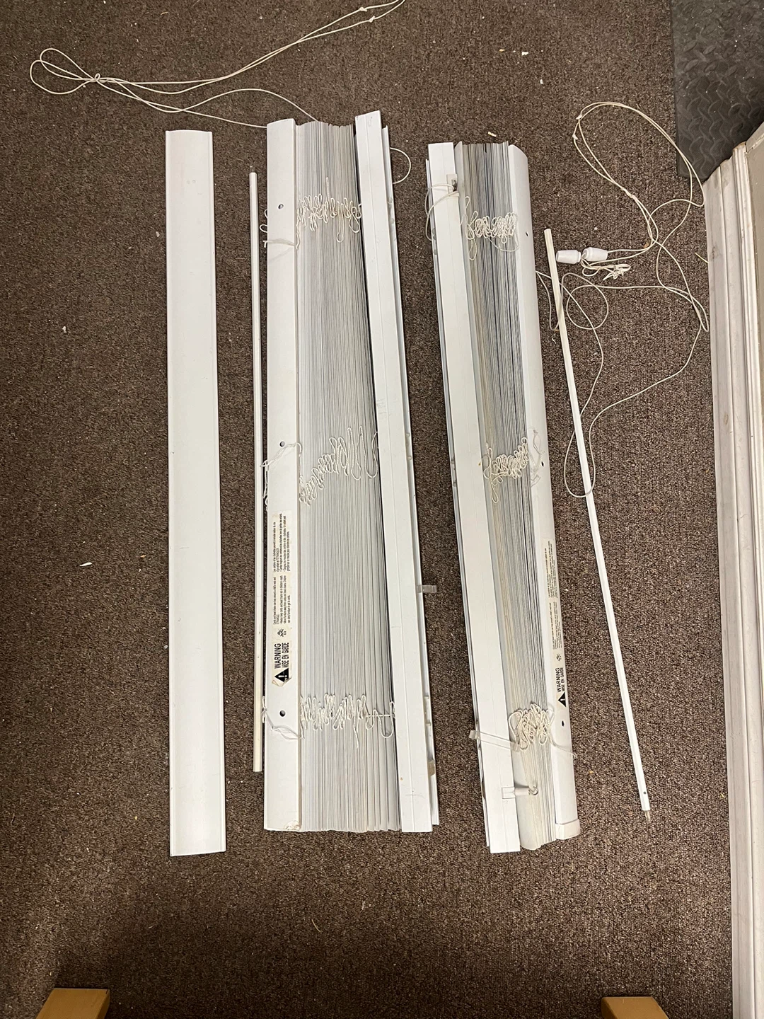White Window Blinds x2