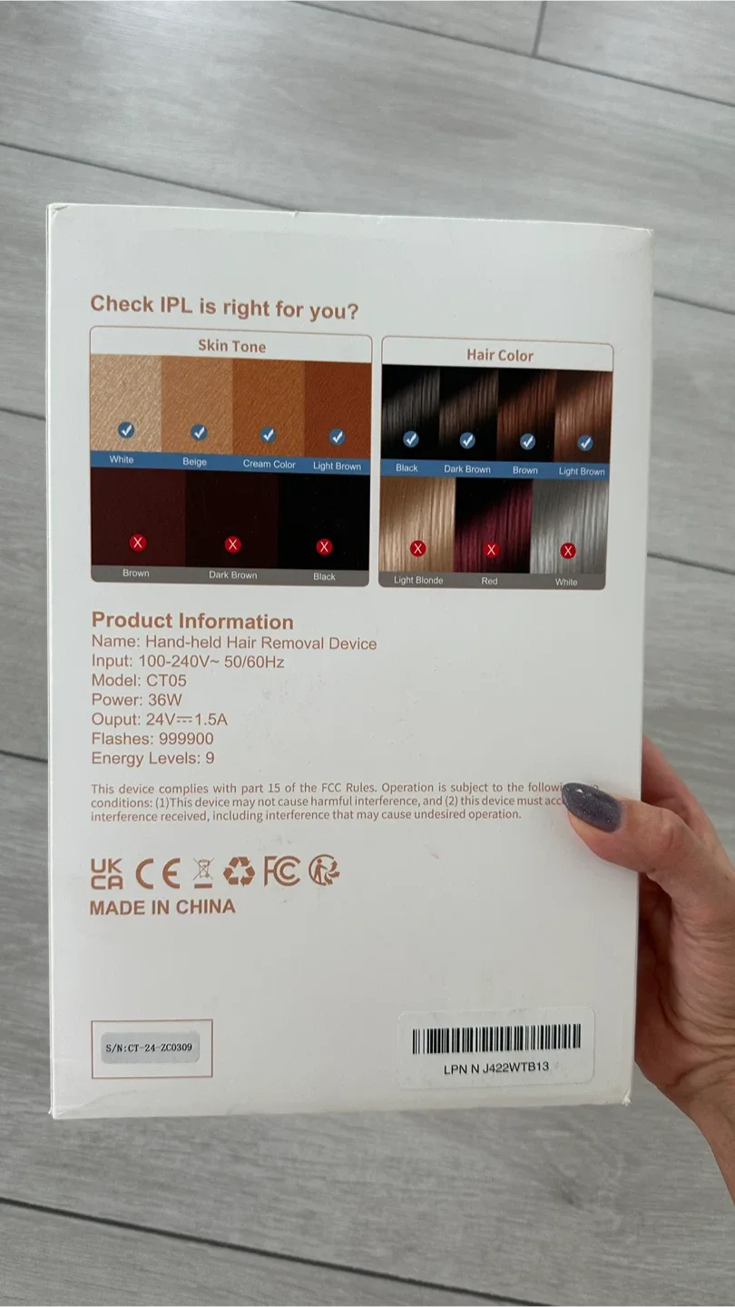 ICE-COOL Hand-held IPL Hair Removal Device image indicator(5)