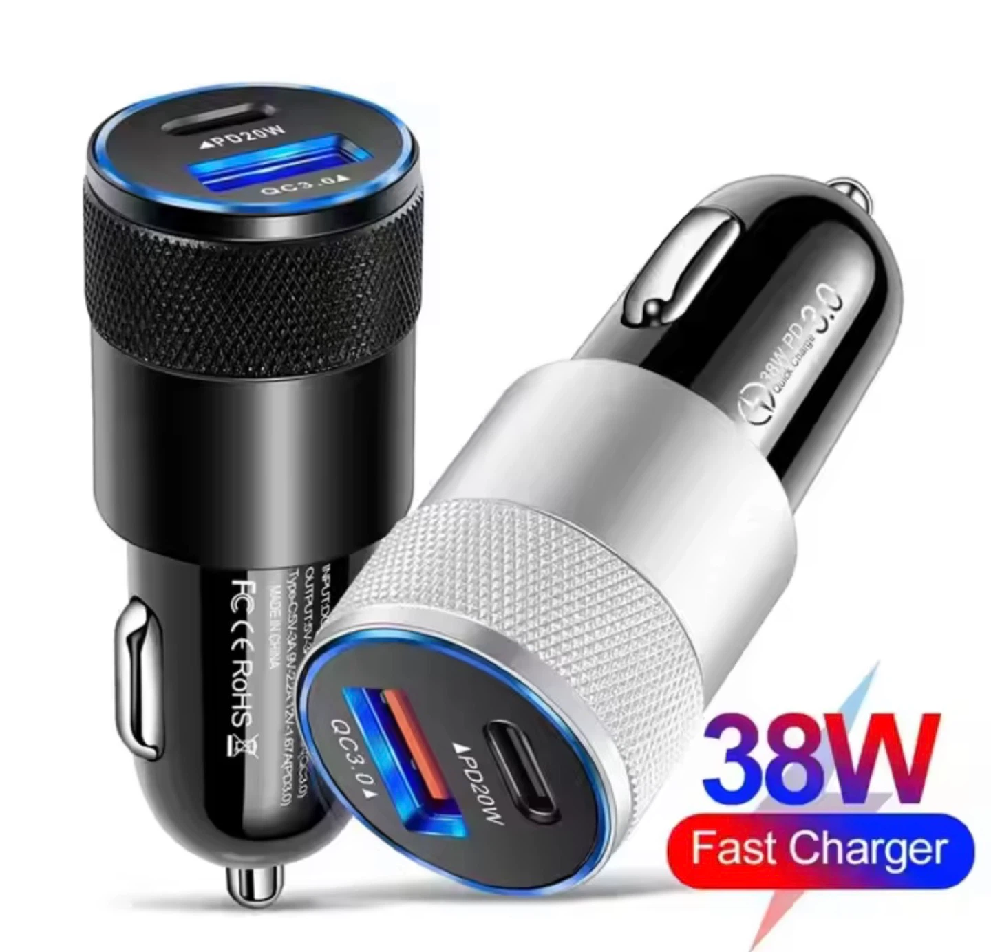 38W PD+USB Car Charger - photo 2