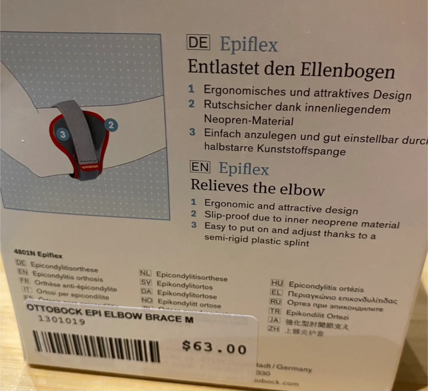 Ottobock Epiflex Elbow Brace - Size M image indicator(4)