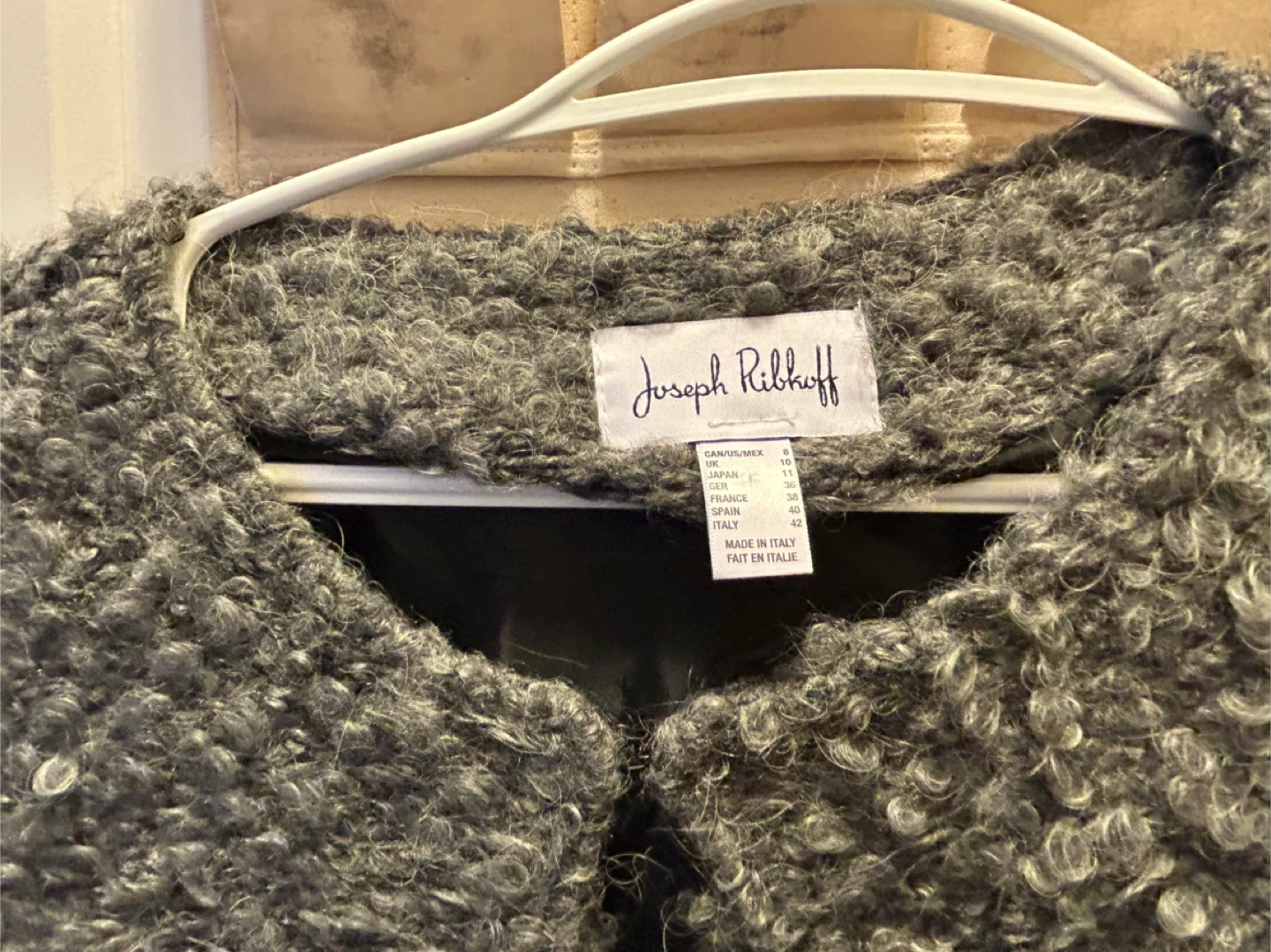 Joseph Ribkoff Grey Boucle Jacket - Size 8 - photo 2