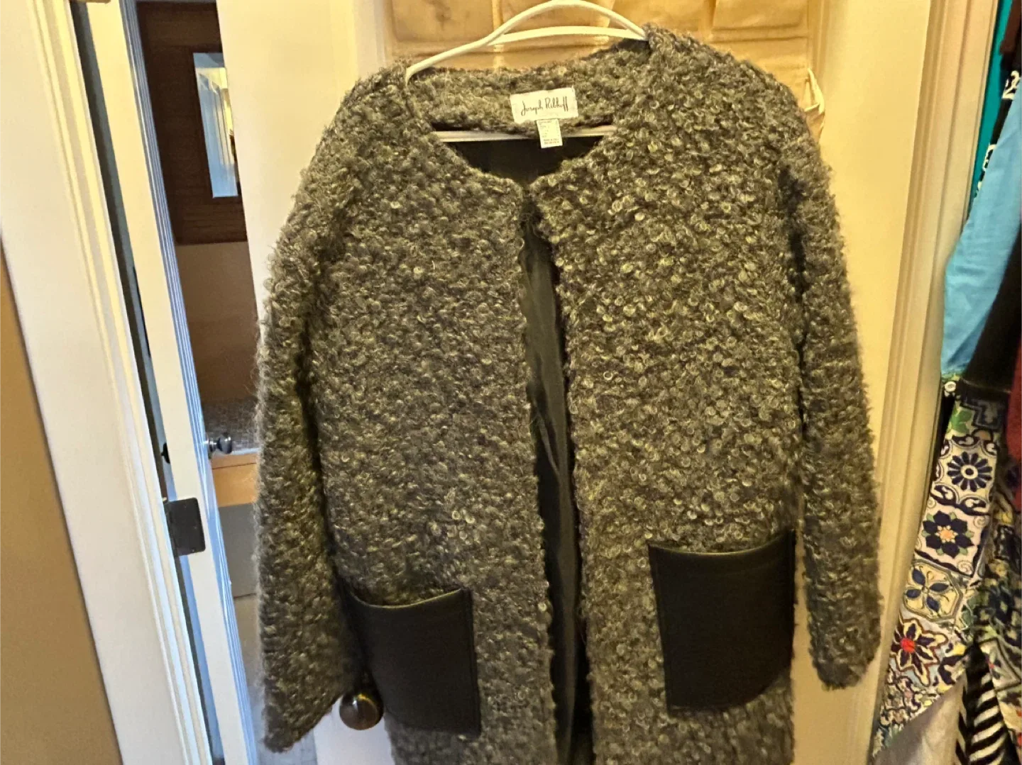 Joseph Ribkoff Grey Boucle Jacket - Size 8