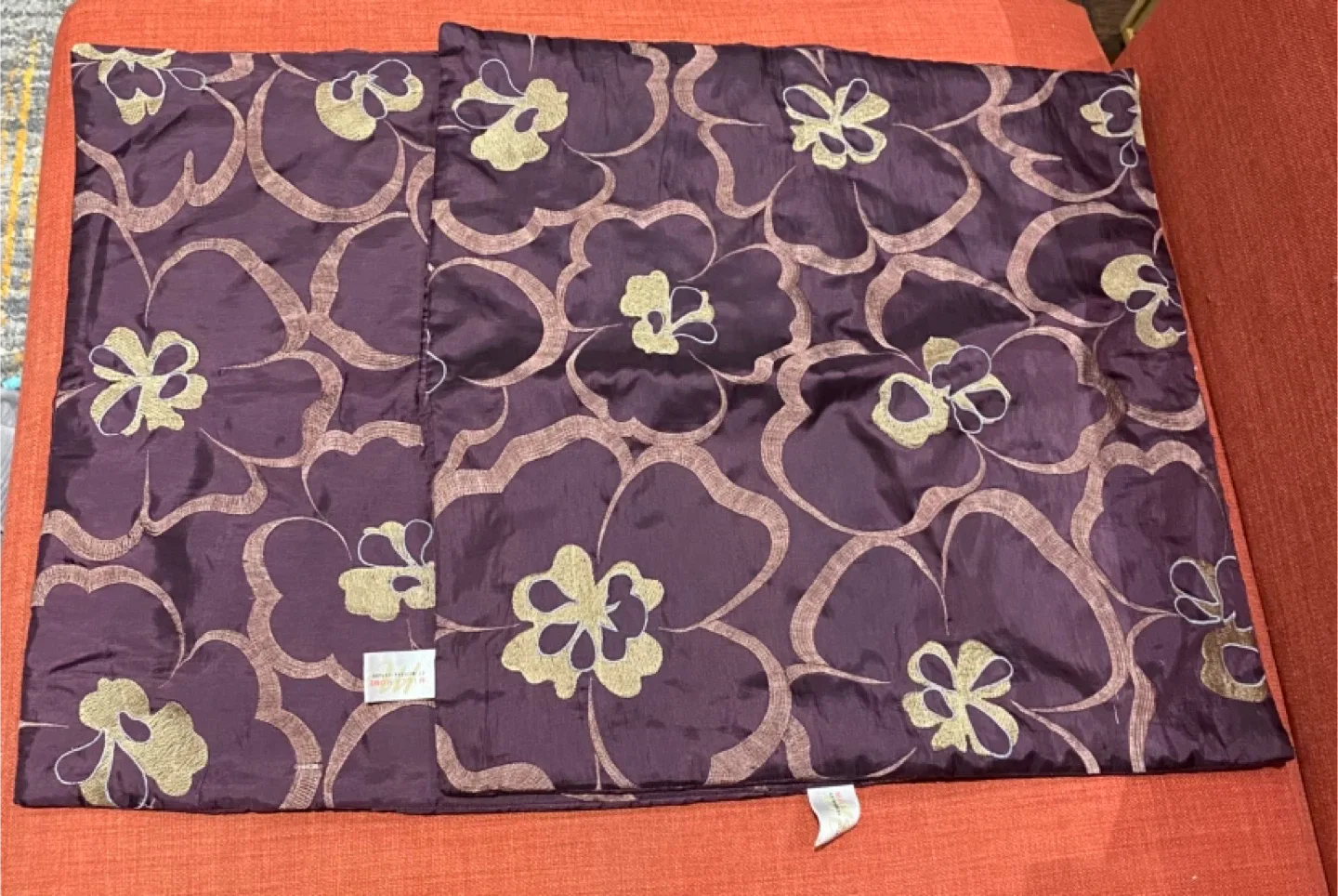 Floral Pillow Sham Cover - Set of 2