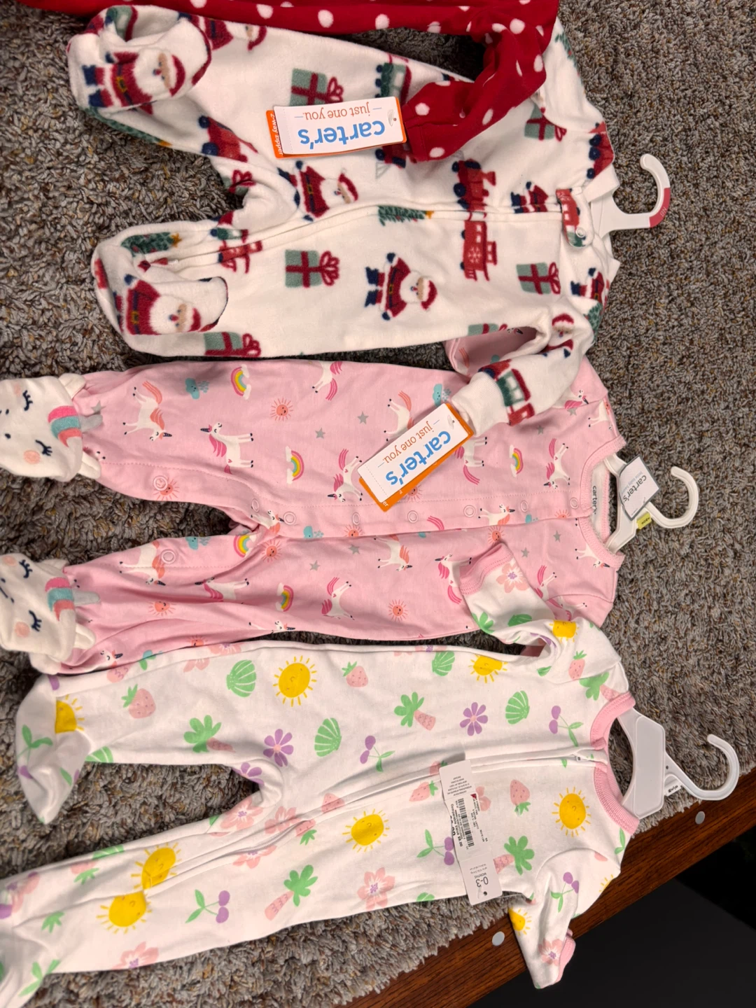 Each $5 Carter's Baby Sleepers - Size 3M & Newborn
