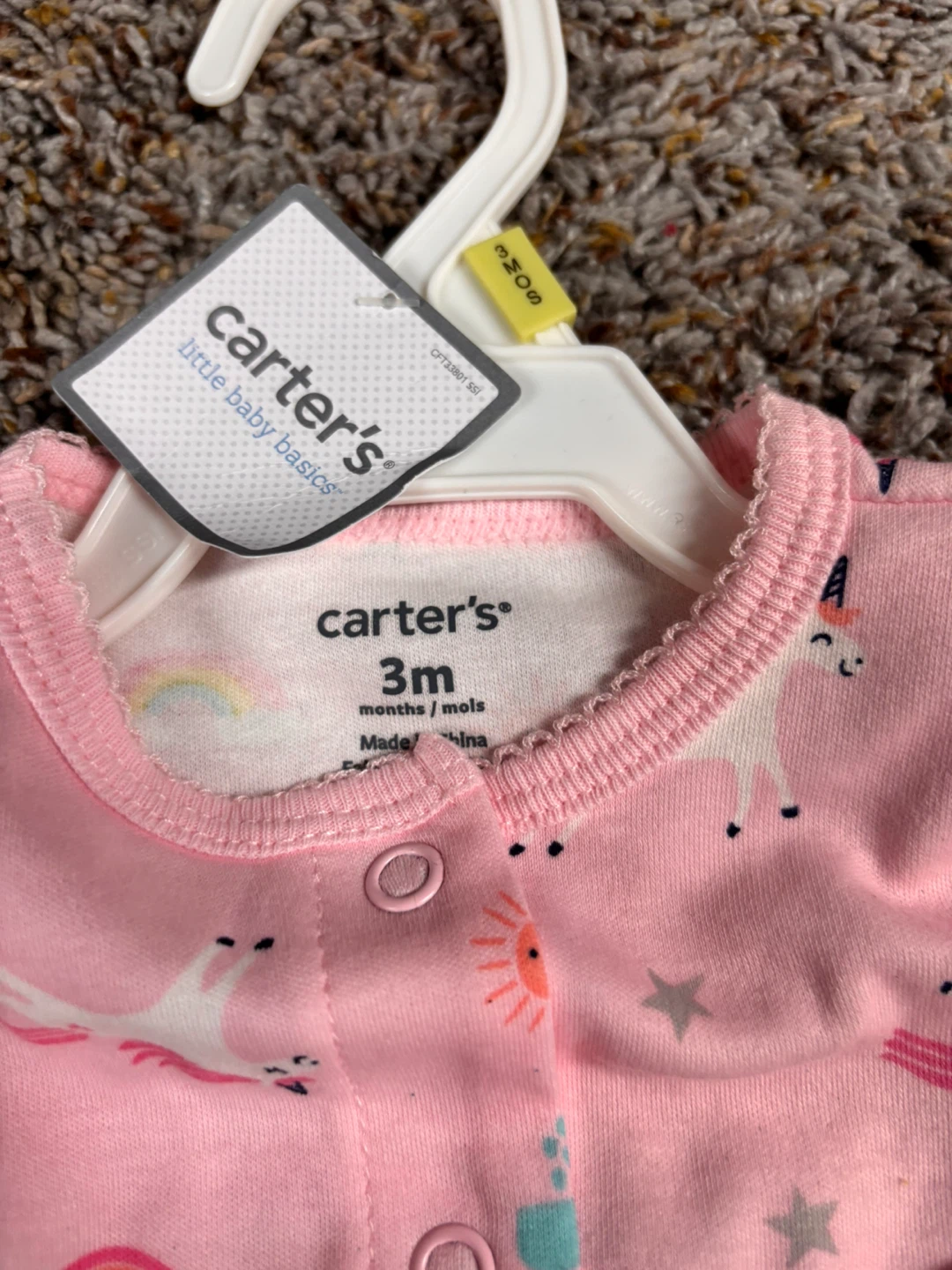 Each $5 Carter's Baby Sleepers - Size 3M & Newborn - photo 5