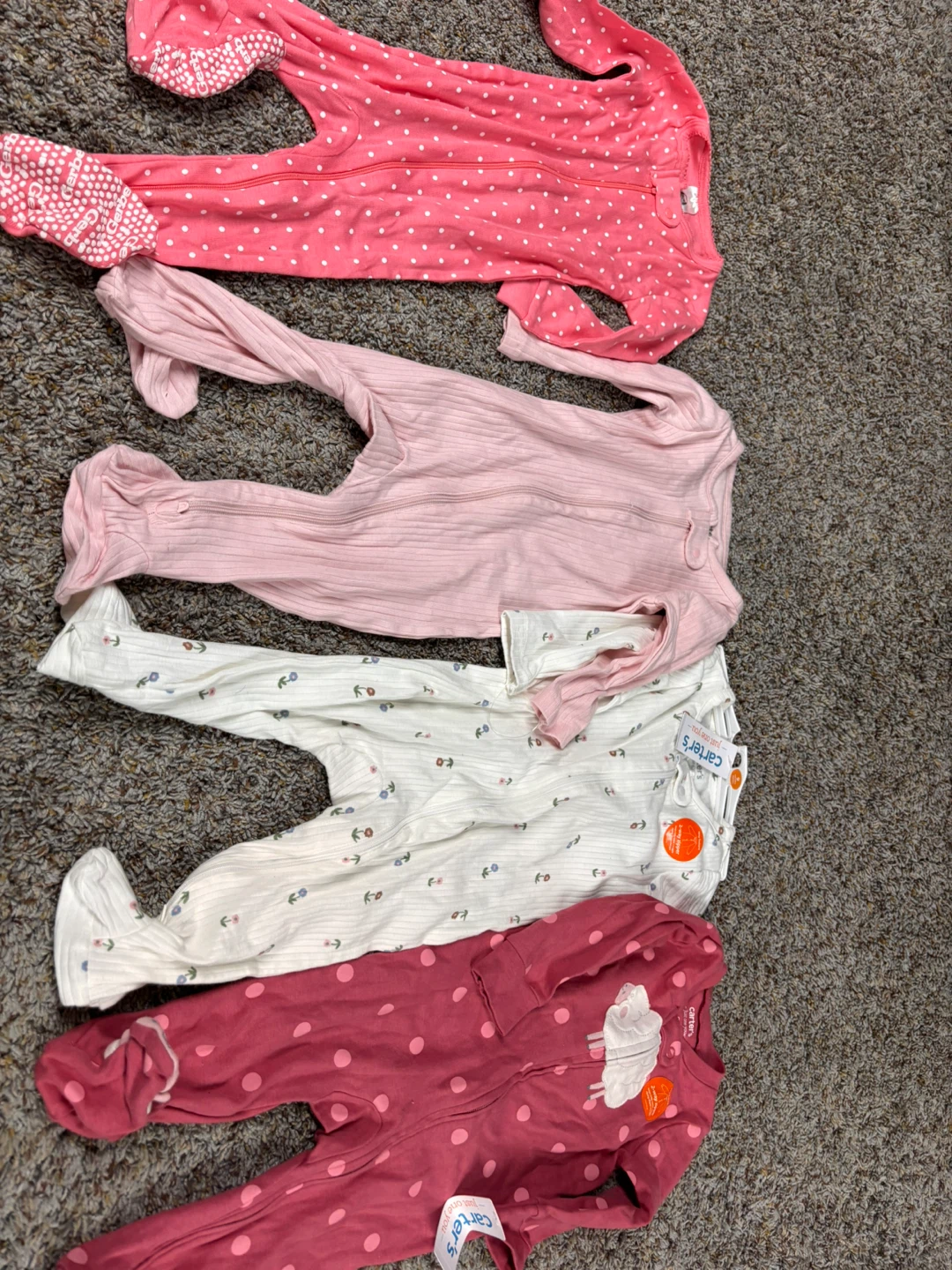 Each $5 Carter's Baby Sleepers - Size 3M & Newborn - photo 4