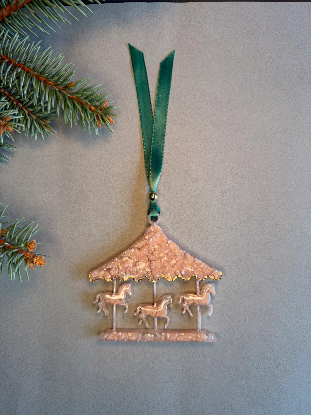 Christmas Tree Decorations | Epoxy Resin | Set of 5 Ornaments - photo 4
