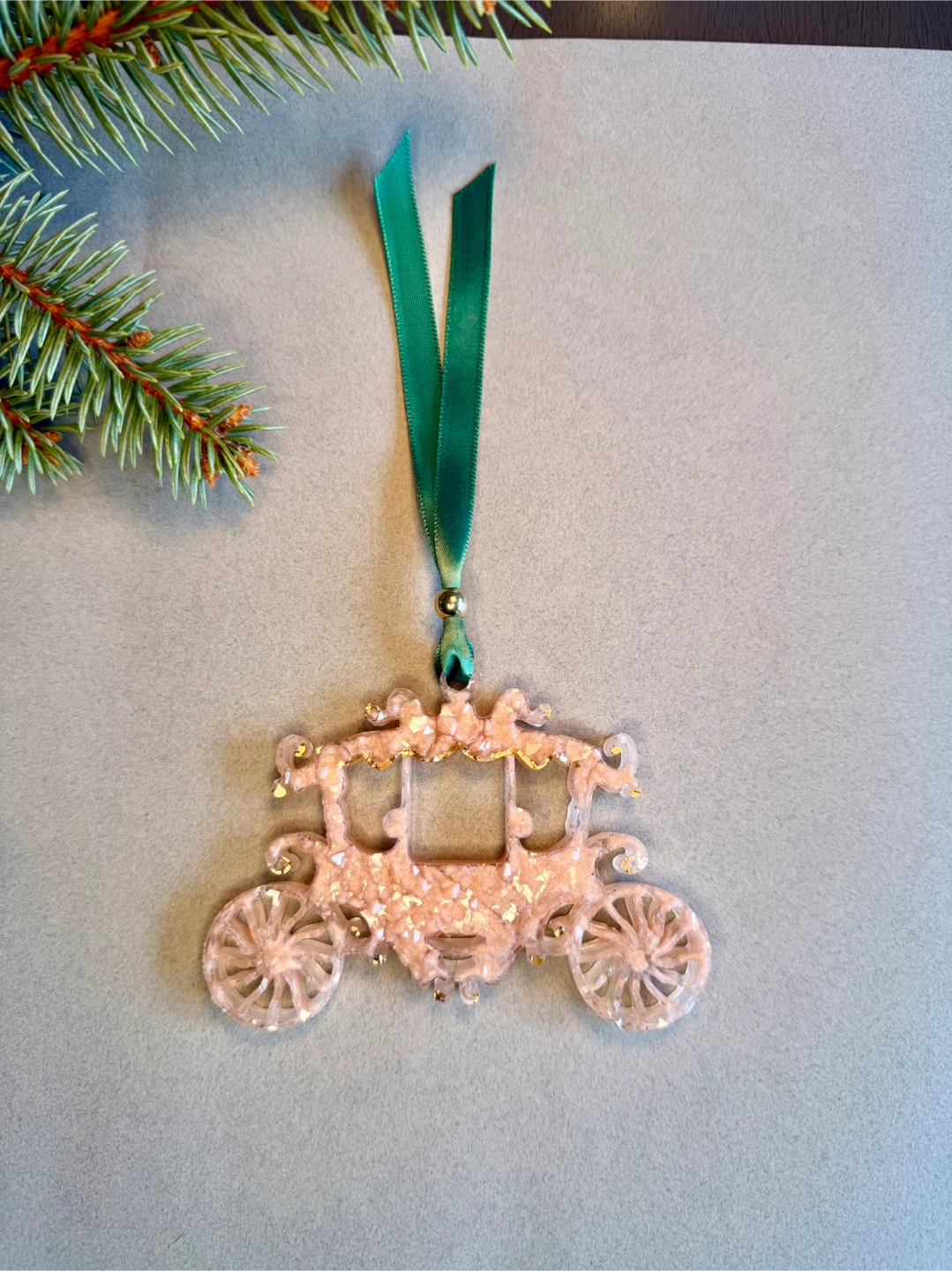 Christmas Tree Decorations | Epoxy Resin | Set of 5 Ornaments - photo 5