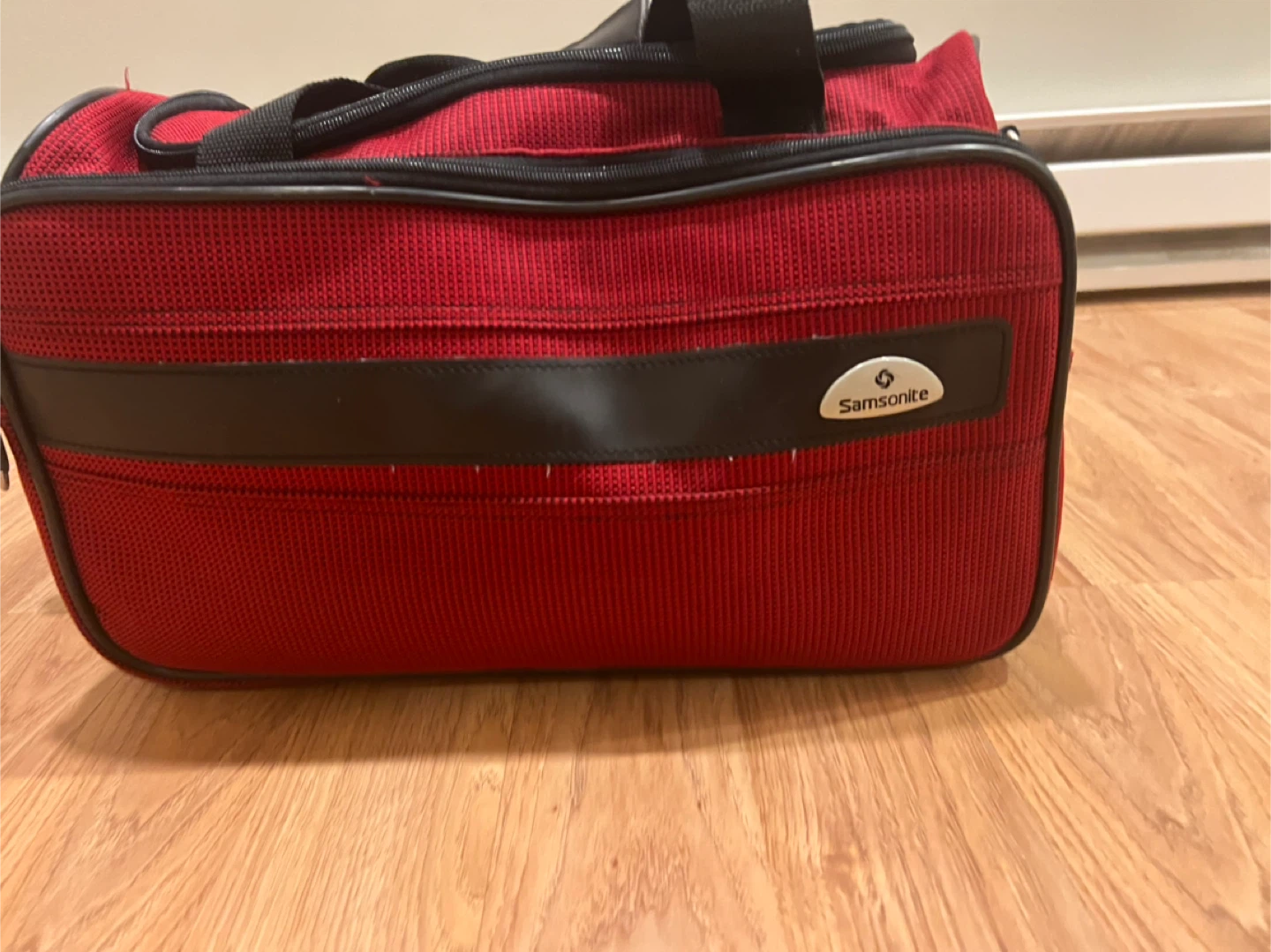 Samsonite Red Travel Bag #Cleanout