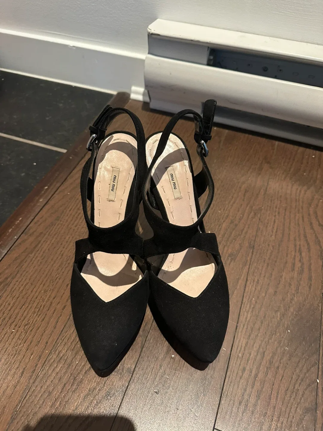 Miu Miu Black Heels - Size 38.5