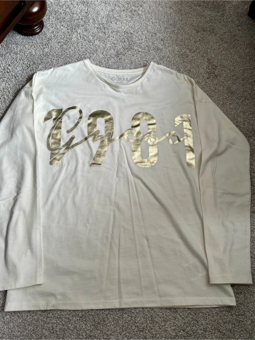 Guess Long Sleeve Top - Size 16 youth