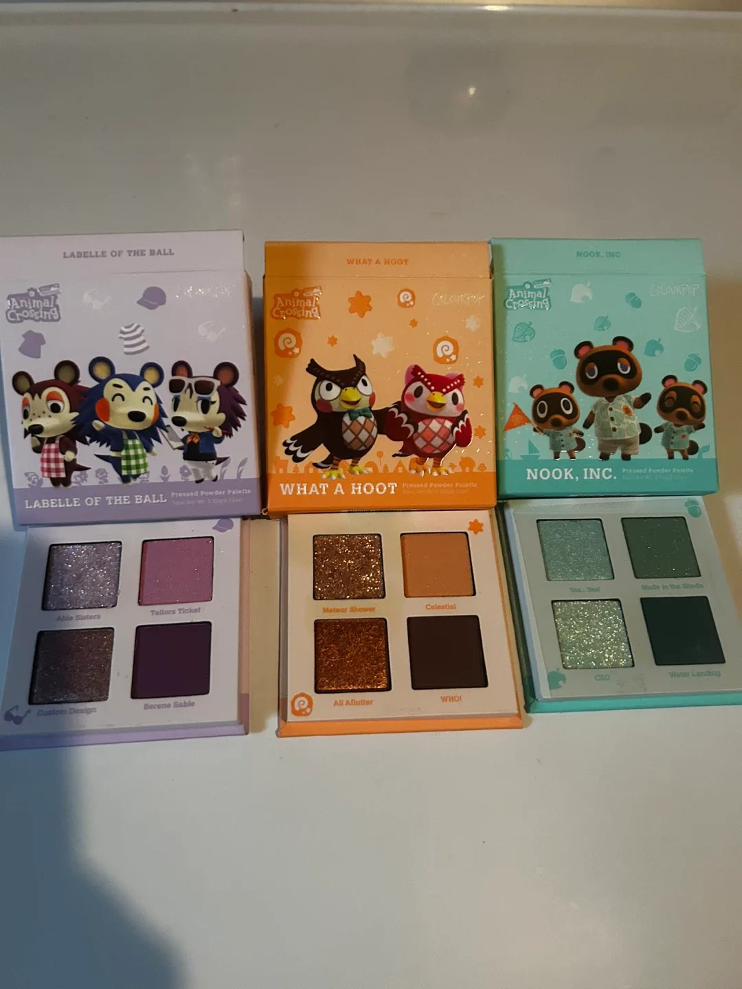 ColourPop Animal Crossing Eyeshadow Palettes