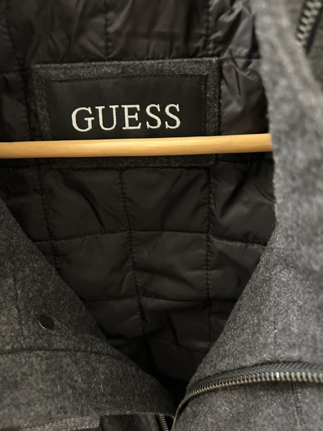 Guess Grey Wool Blend Military Jacket - photo 4