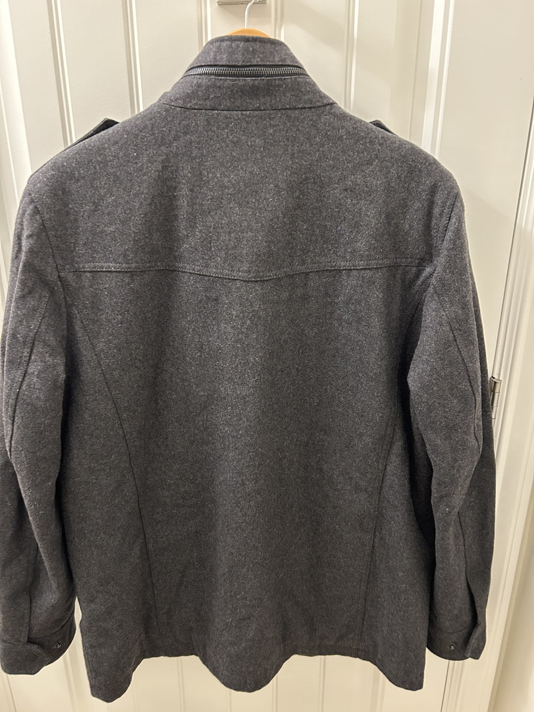 Guess Grey Wool Blend Military Jacket - photo 2