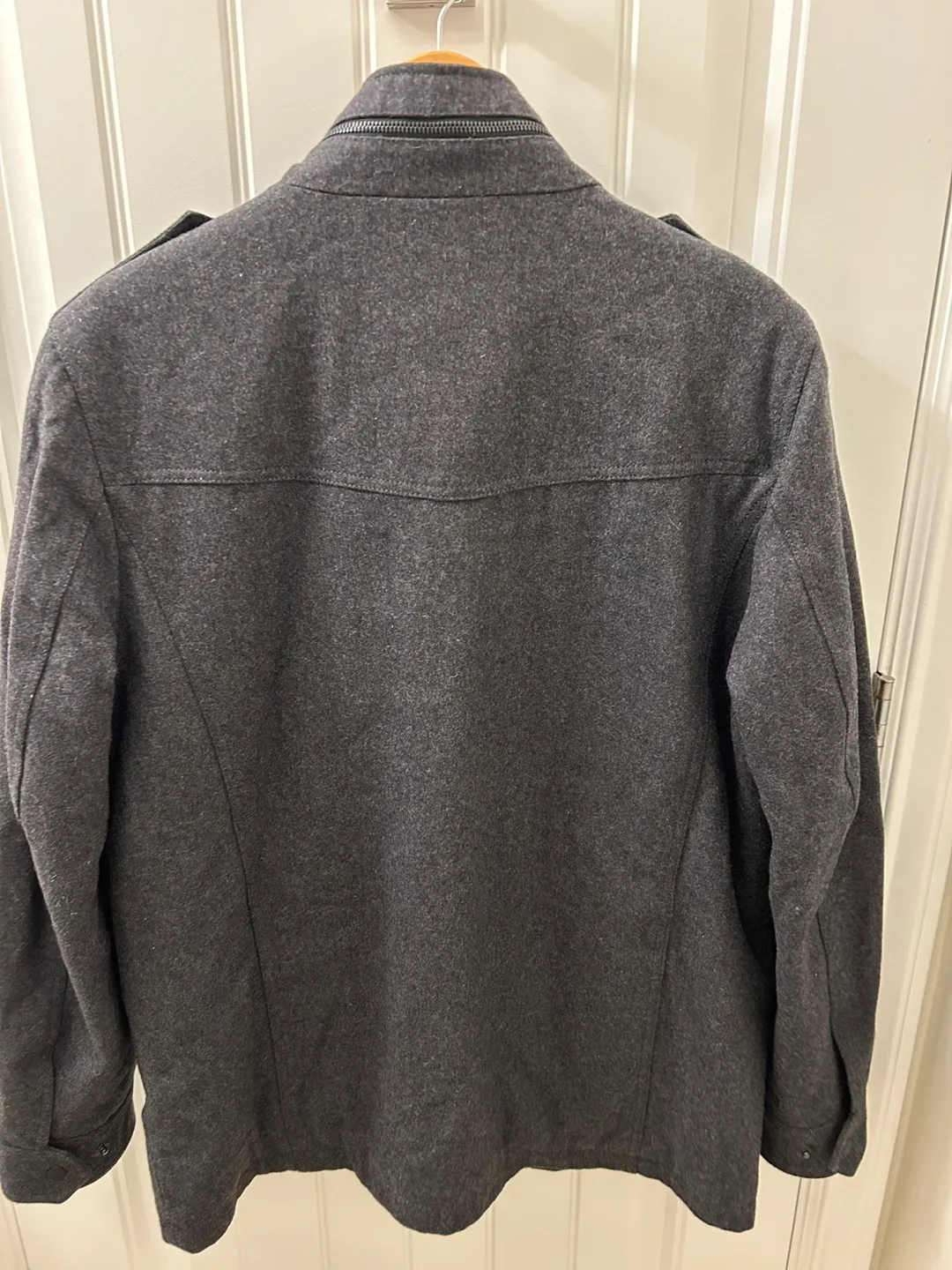 Guess Grey Wool Blend Military Jacket image indicator(2)