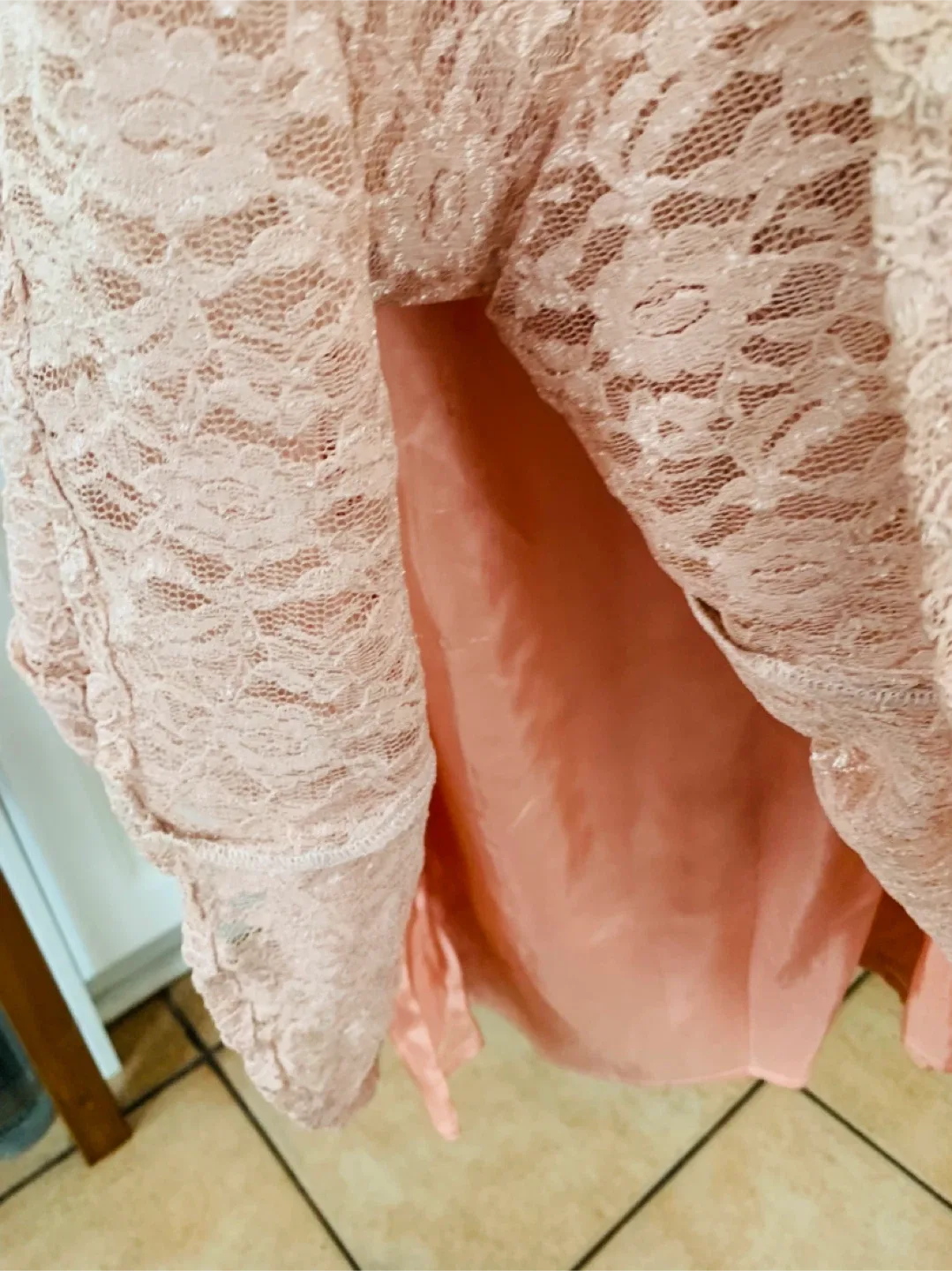 #cleanout - Ladies Prom Bridesmaid Gown Party Dress Peach image indicator(4)