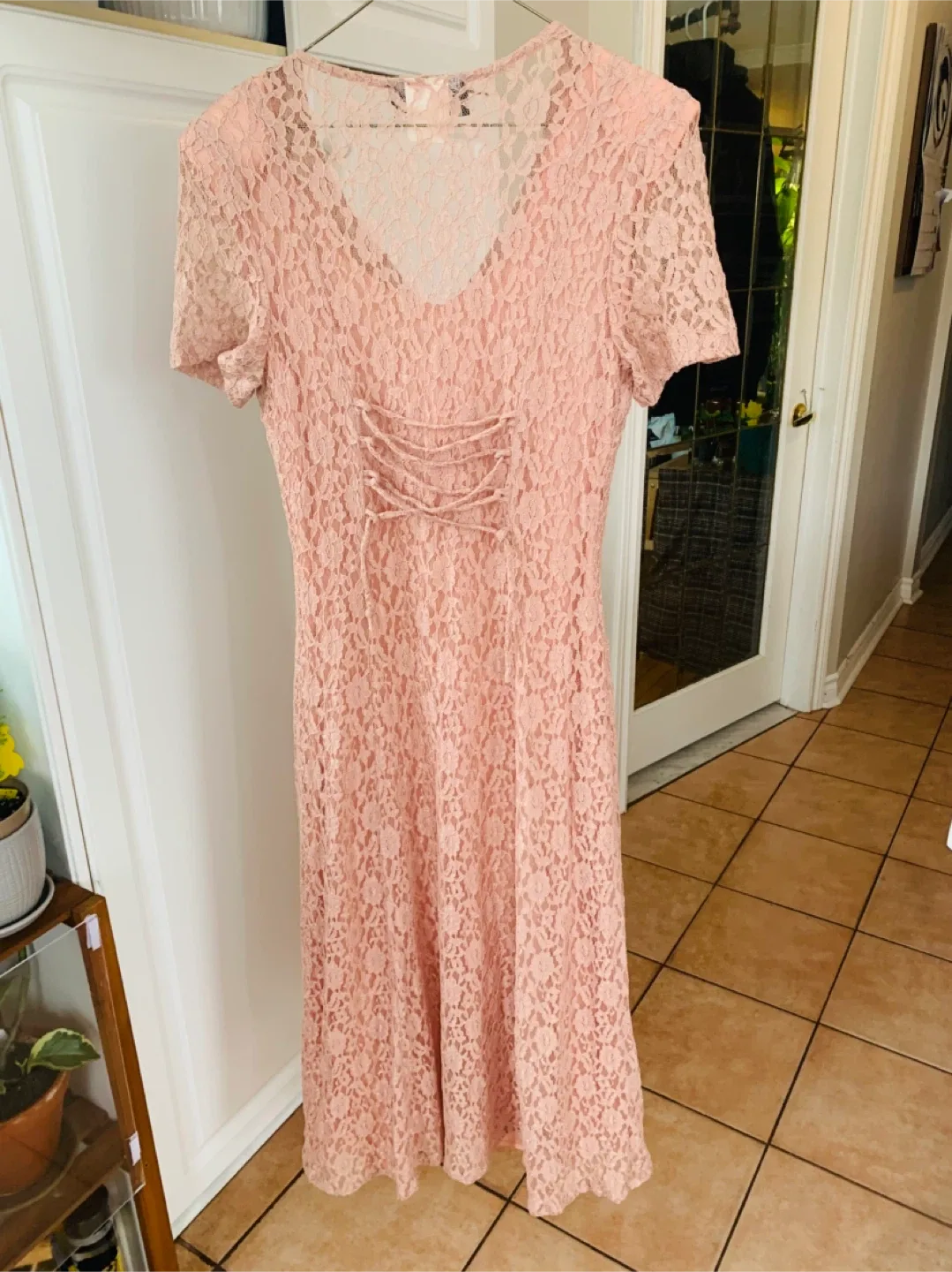 #cleanout - Ladies Prom Bridesmaid Gown Party Dress Peach image indicator(2)