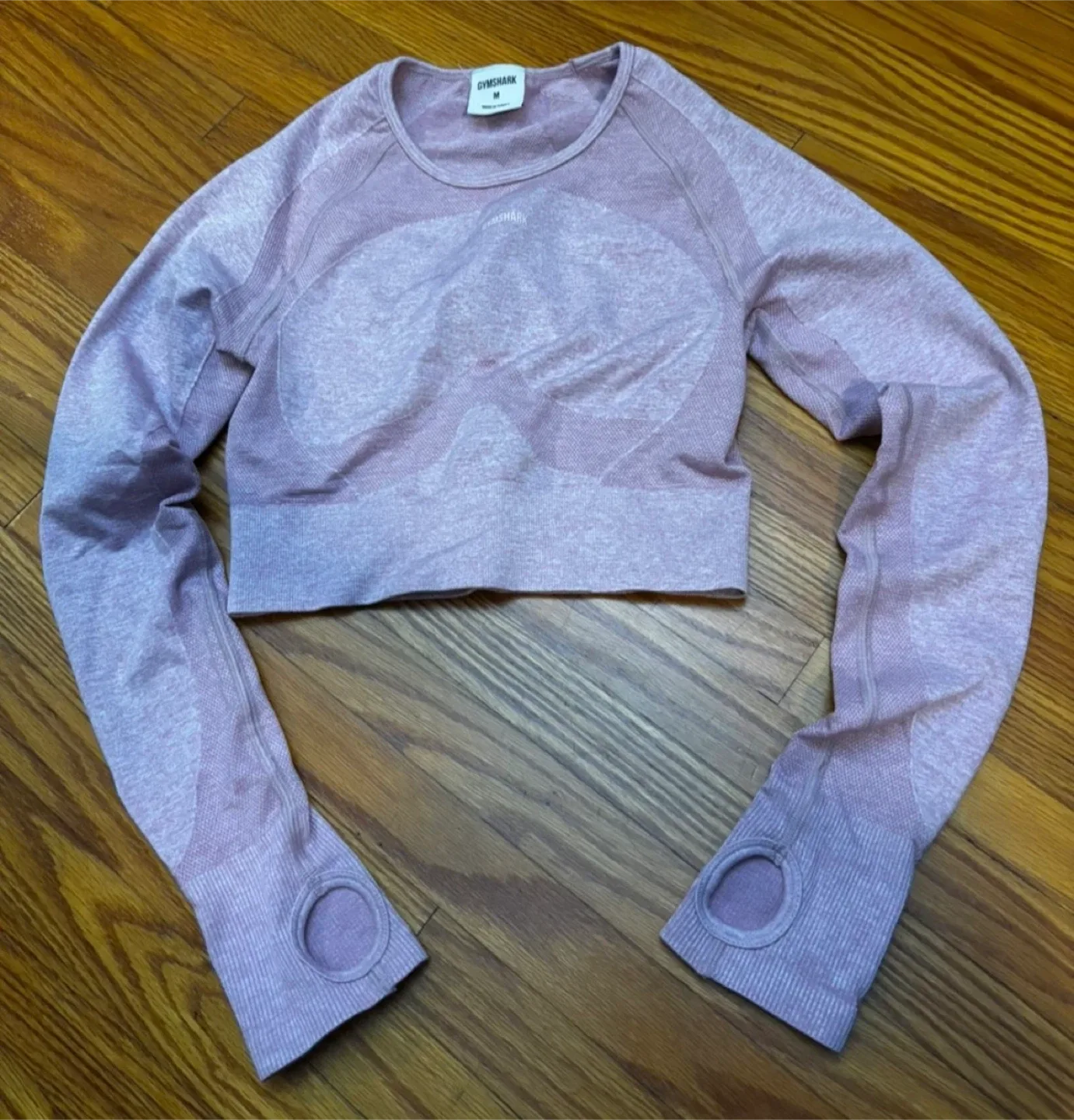 Gymshark Long Sleeve Crop Top - Size M