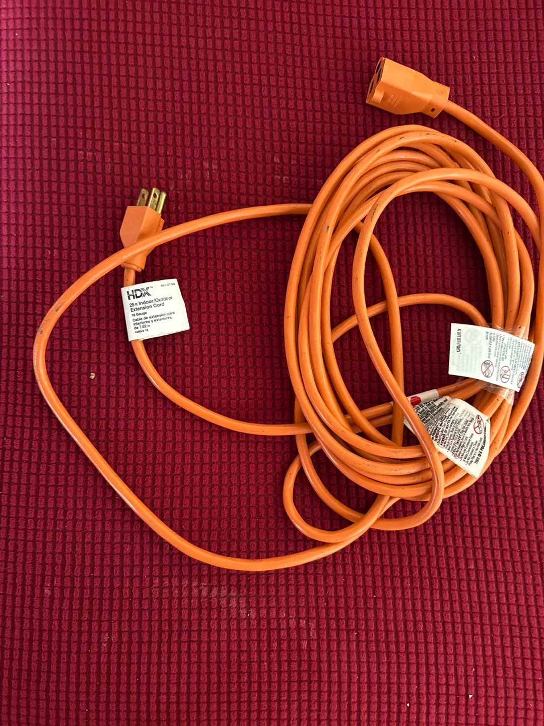 HDX 25ft Indoor/Outdoor Extension Cord - 16 Gauge