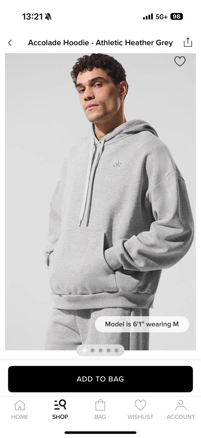 Brand New Alo Yoga Accolade Hoodie & Sweatpants Set - M