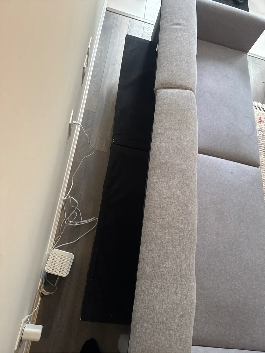 Grey Sectional Sofa - 74 x 33.8 x 29.7 inches image indicator(4)