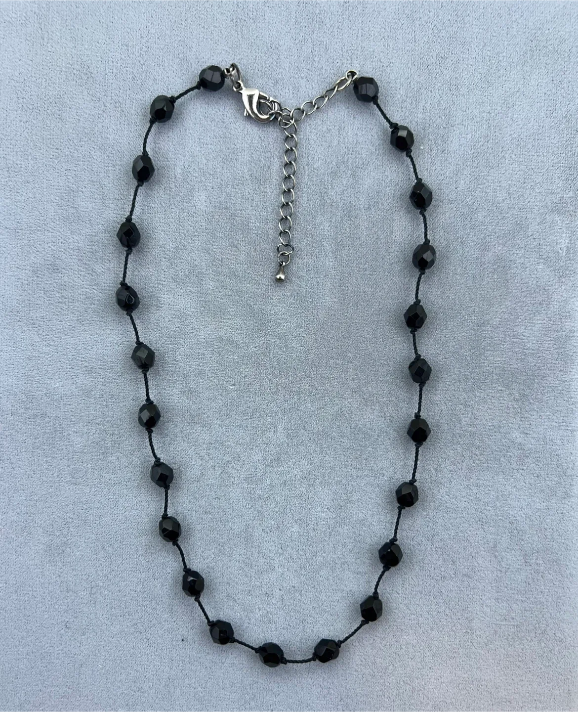 Vintage Jet Beads Necklace
