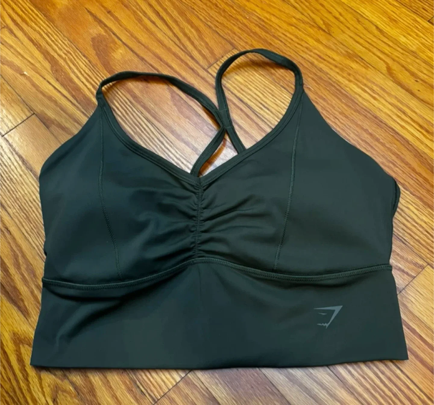 Gymshark Olive Green Sports Bra - Size M