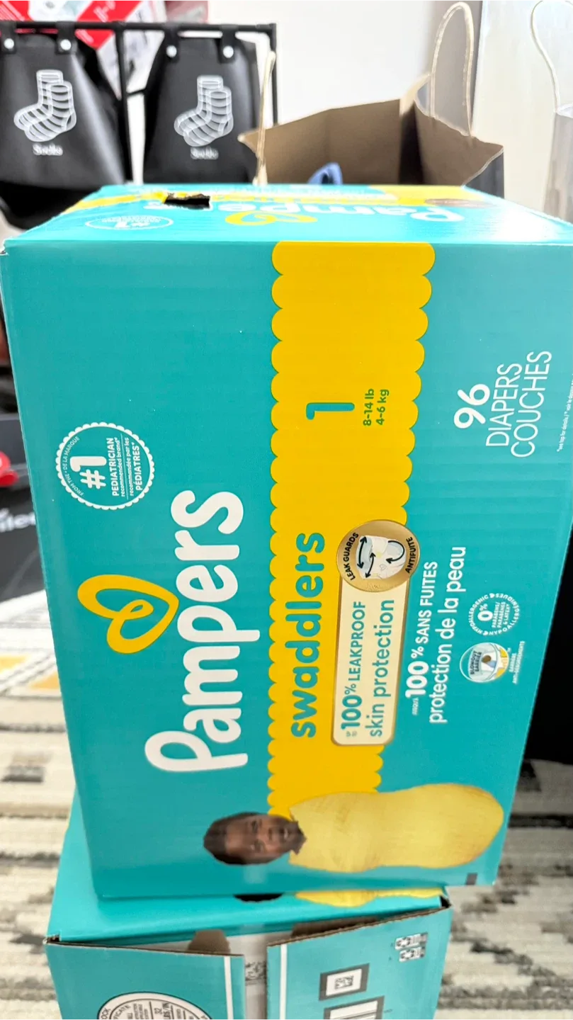 Pampers Swaddlers Size 1, 96 Diapers - New!