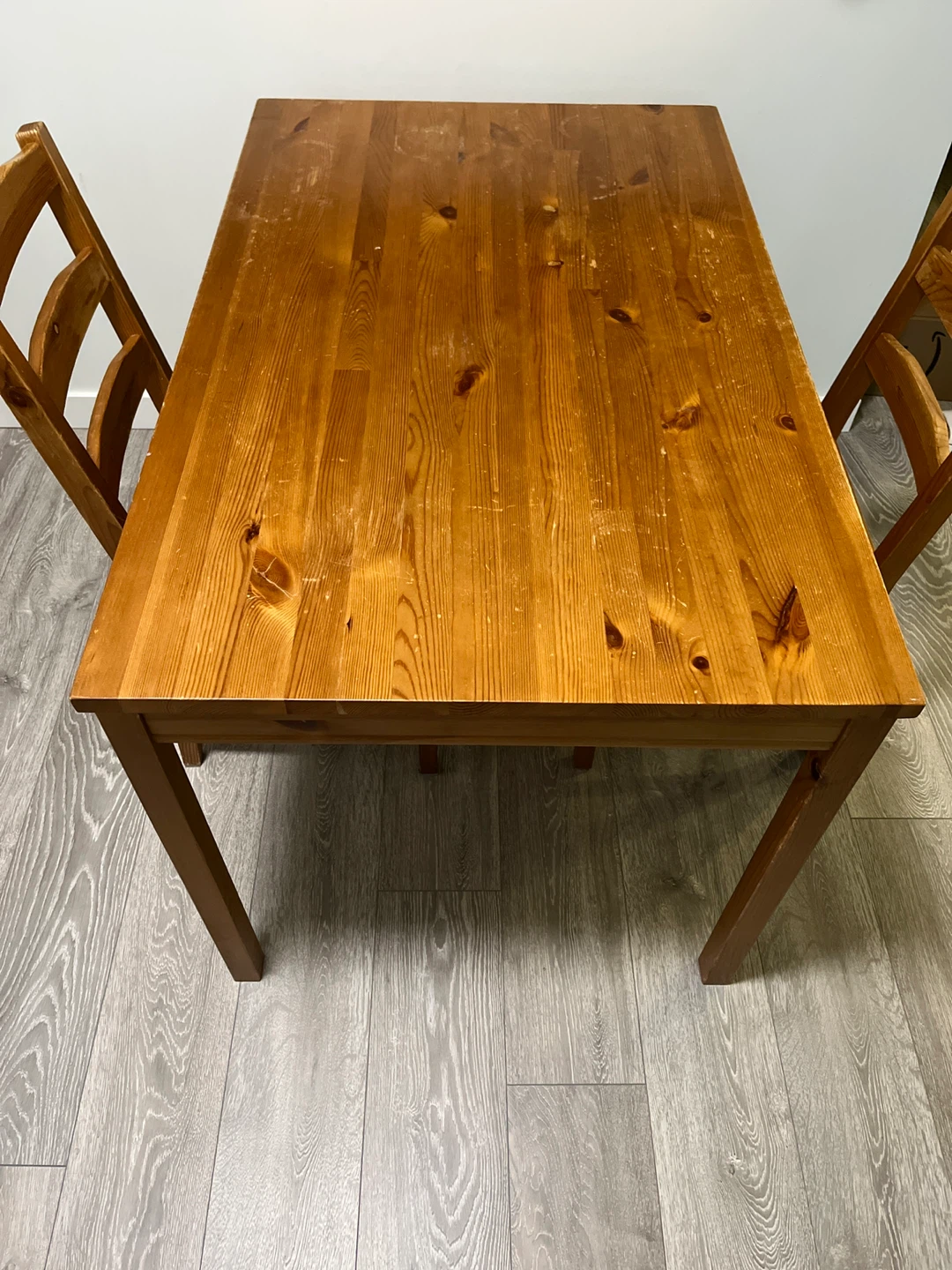ikea wooden dining set - photo 3