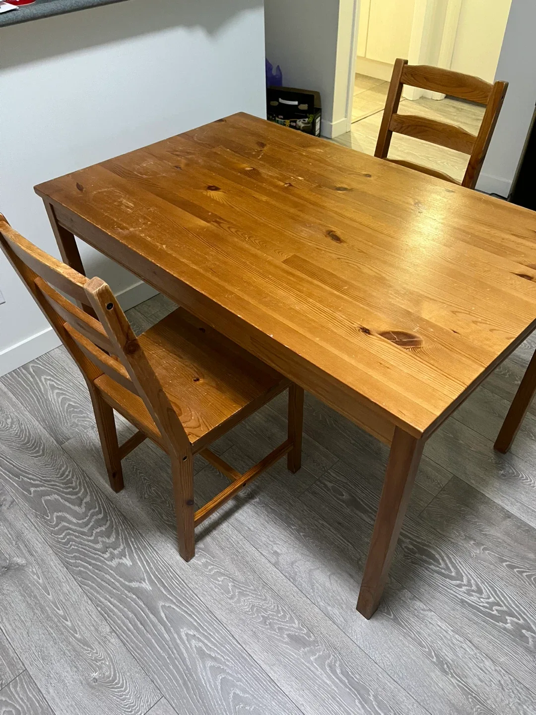 ikea wooden dining set