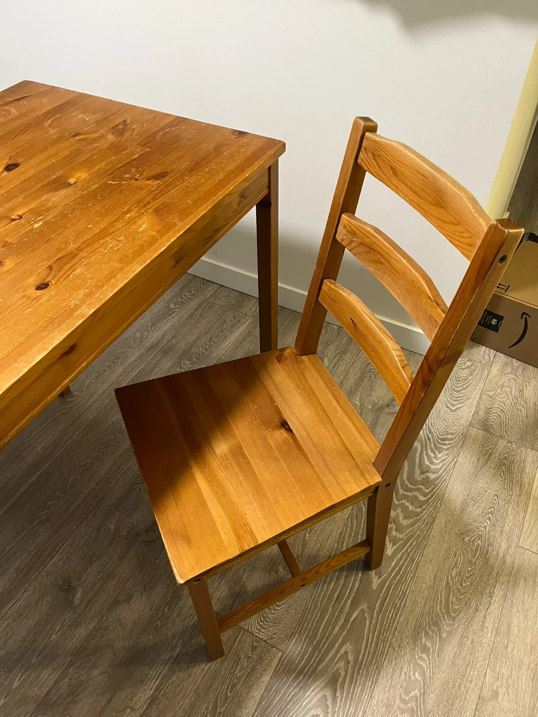ikea wooden dining set - photo 2