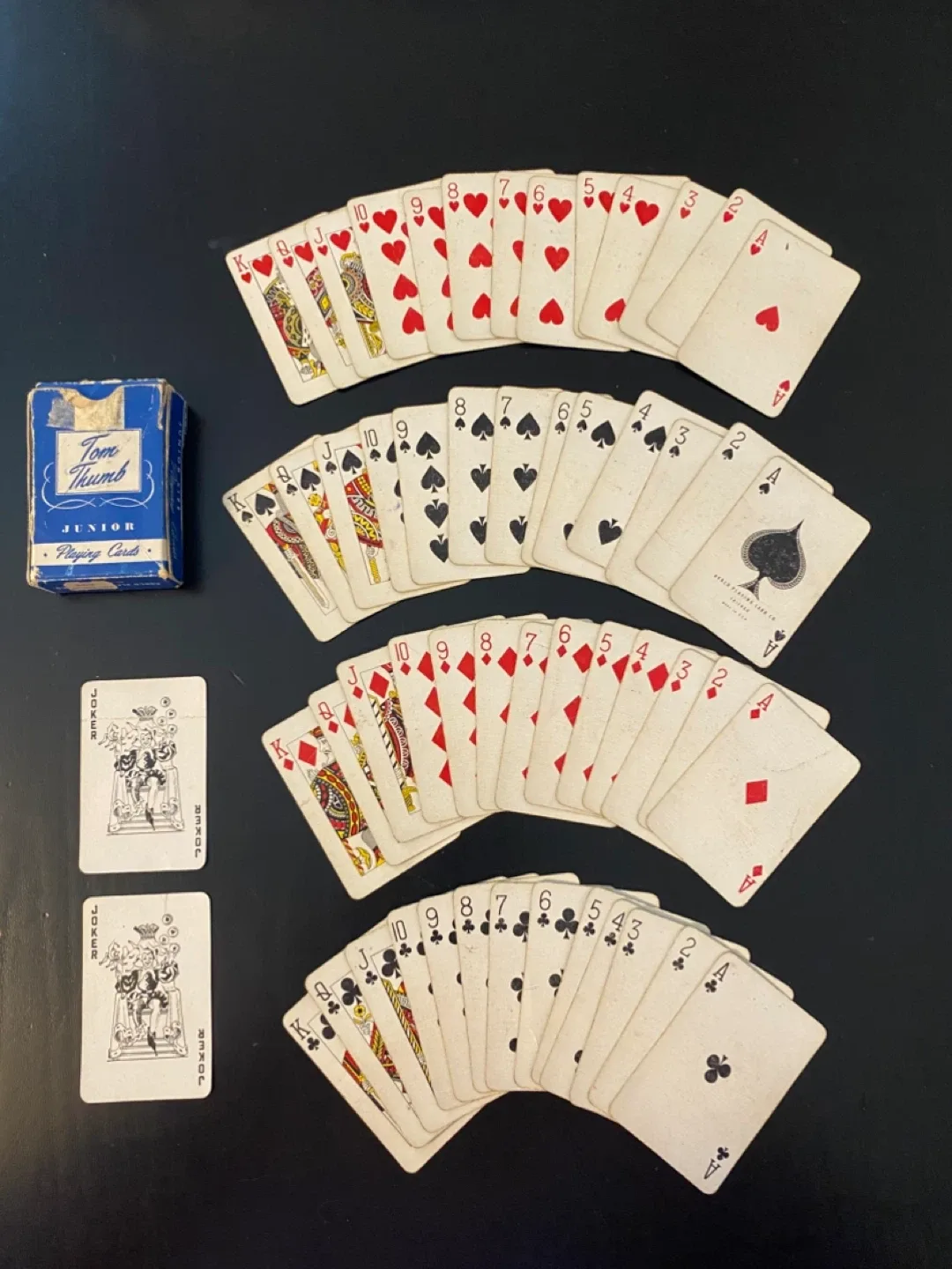 1950’s- 1960’s Vintage Tom Thumb Junior Playing Cards