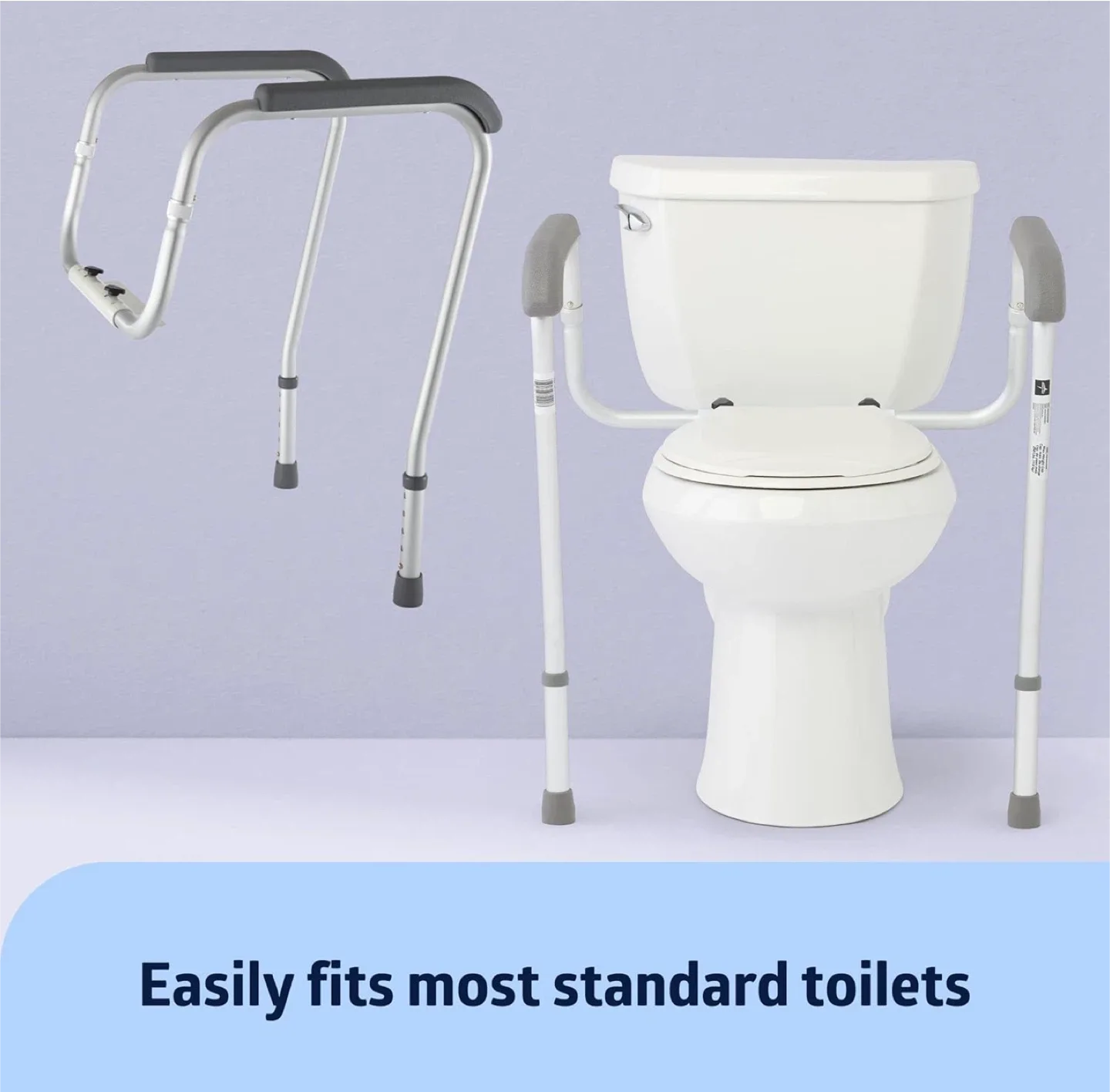 Medline Foldable Toilet Safety Rail - New in Box! image indicator(3)