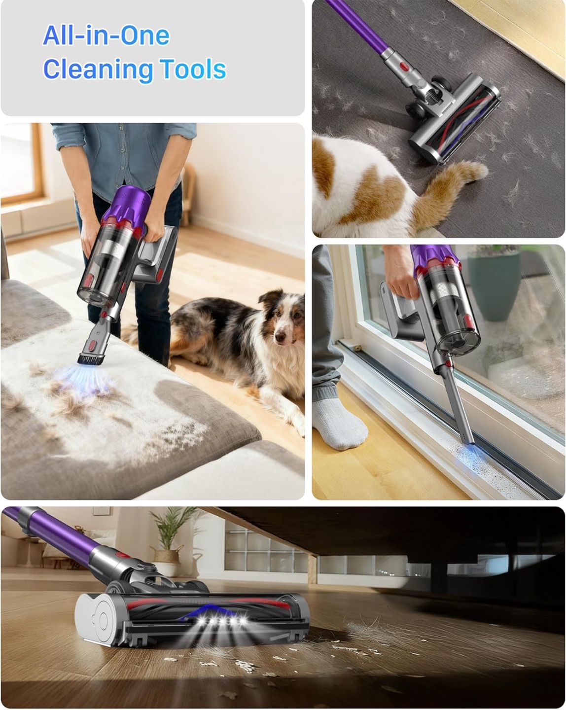 BRAND NEW Cordless Vacuum Cleaner V07 - Purple - photo 5