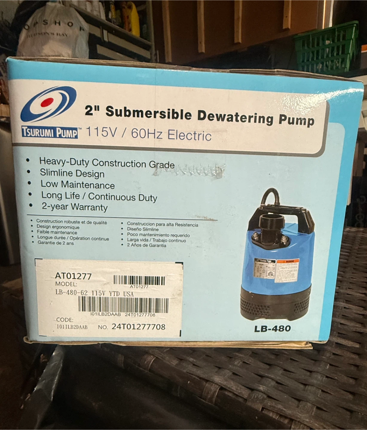 Tsurumi LB-480 2" Submersible Dewatering Pump - New - photo 2