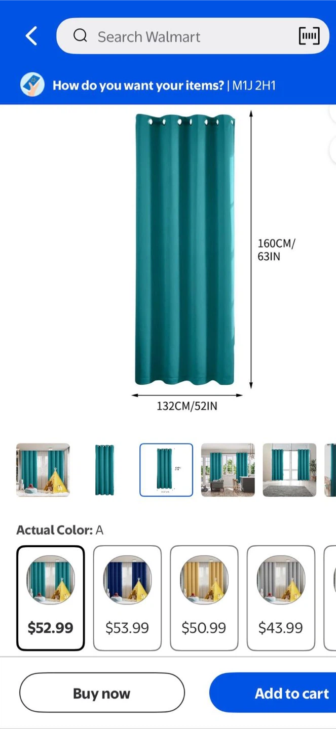 Teal Curtains 63 in Length - photo 4