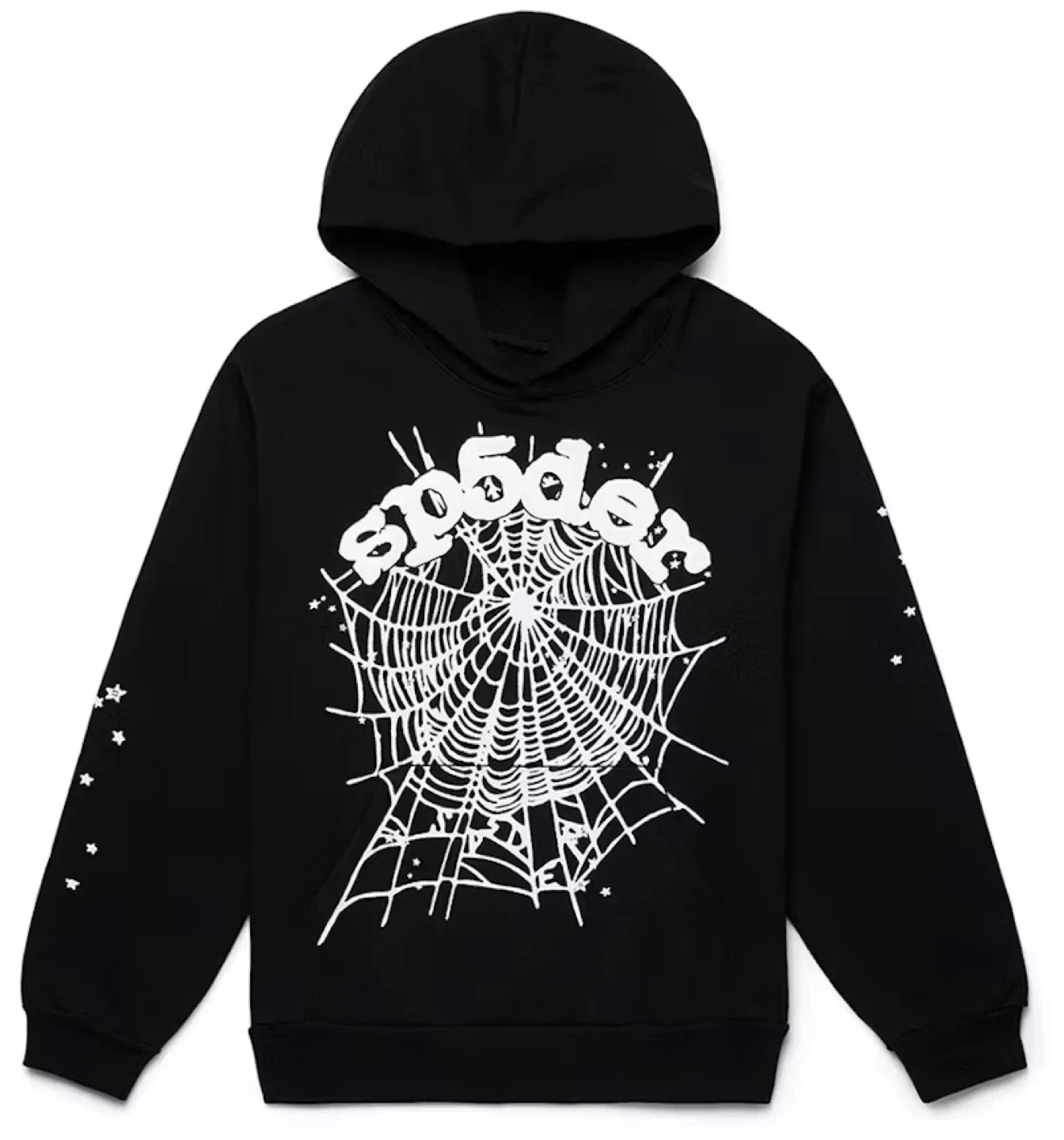 Sp5der OG Web Hoodie Black