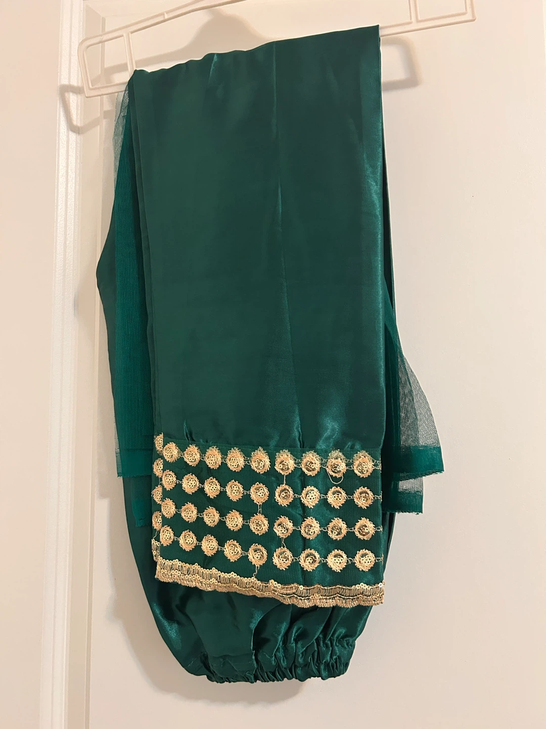 Barkat Boutique Green & Gold Dress - Size 36 #Cleanout - photo 3
