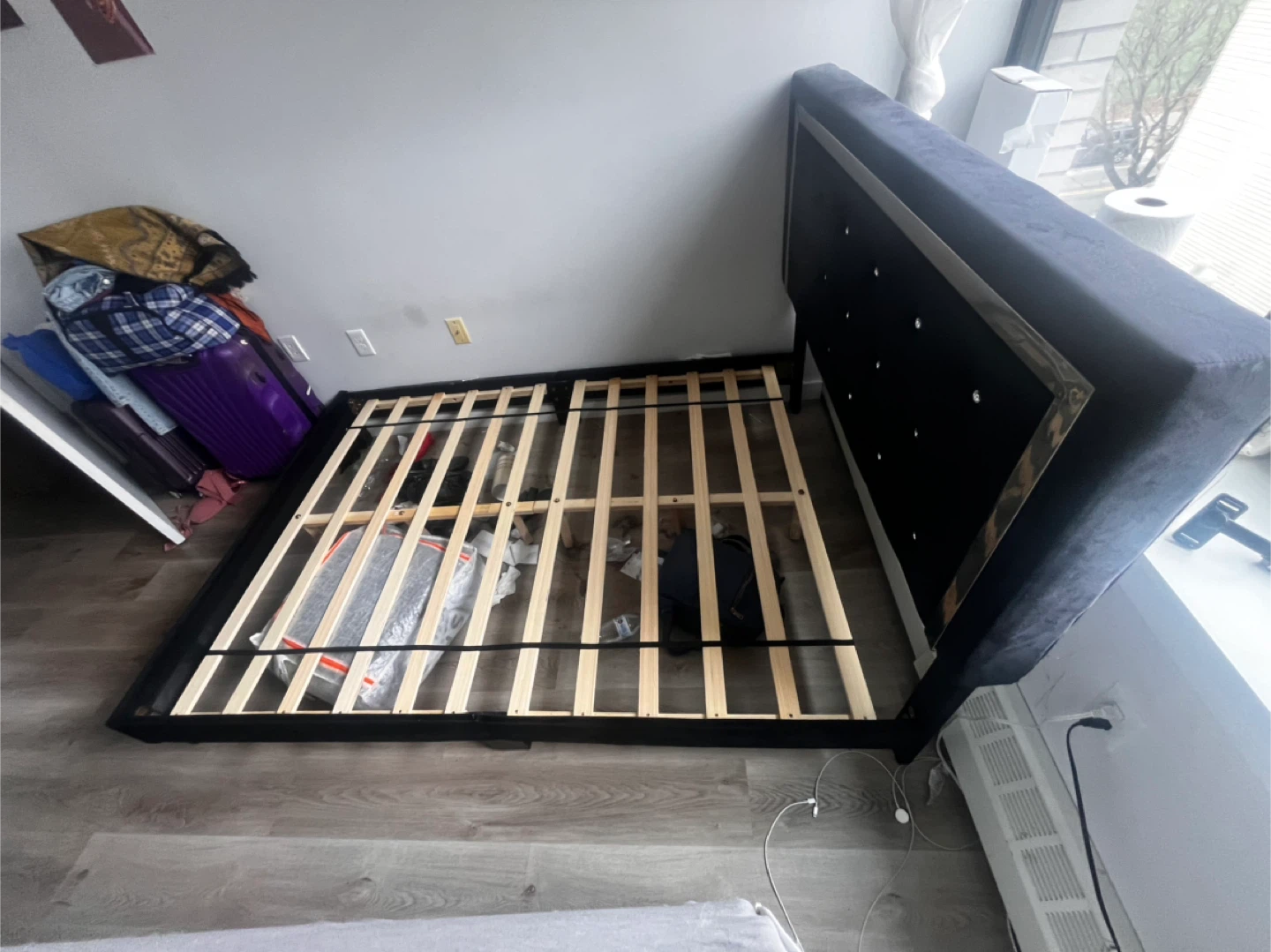 Black Bed Frame full size - photo 4