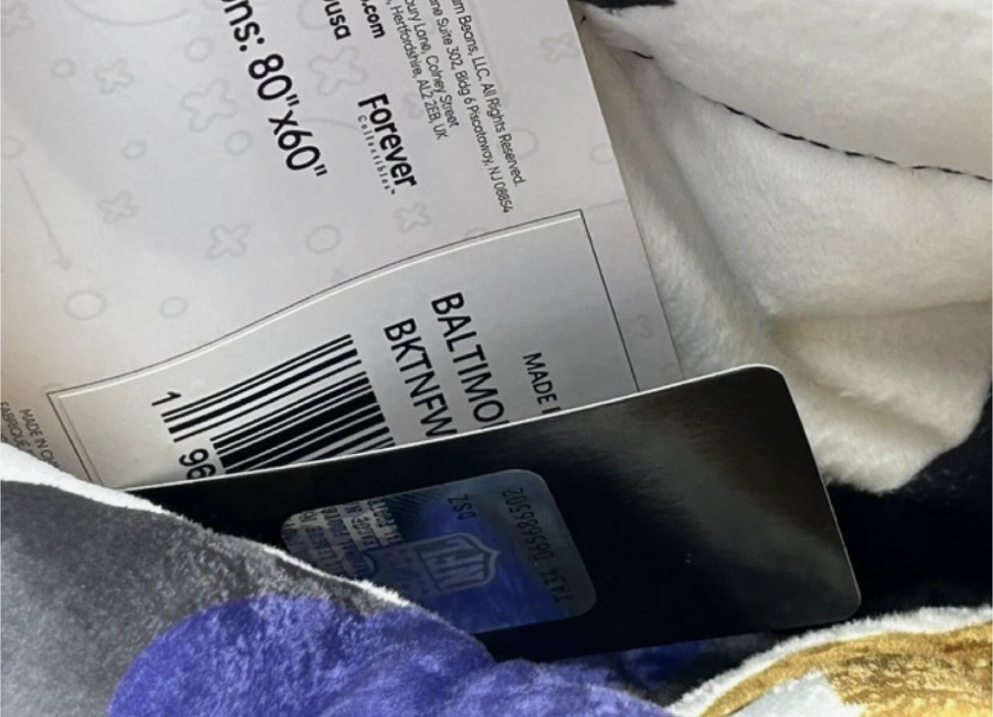 Baltimore Ravens Weighted Blanket FOCO Team .NFL - photo 2
