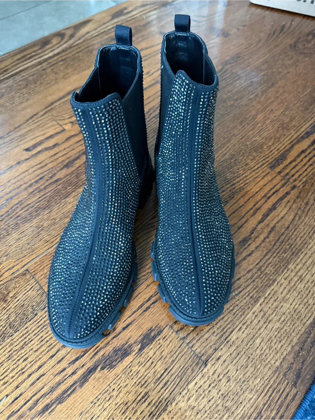 Michael Kors Black Studded Chelsea Boots
