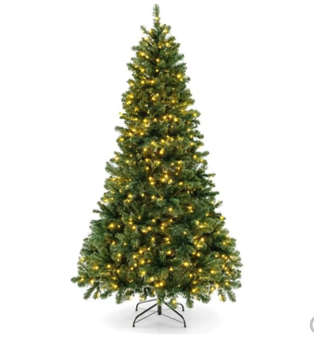 6 FT Christmas tree with warm led lights