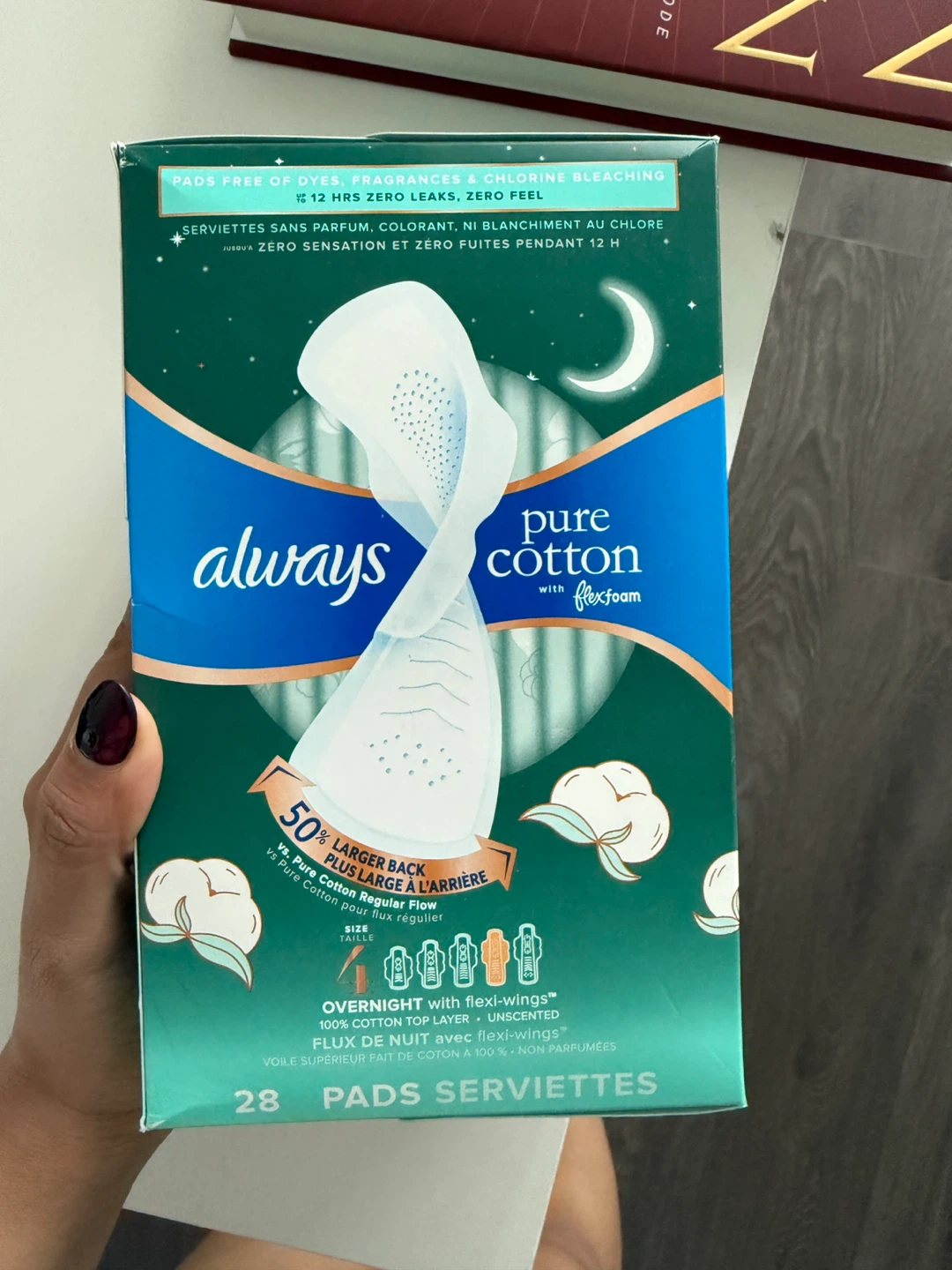 Always Pure Cotton Pads - 27 Count