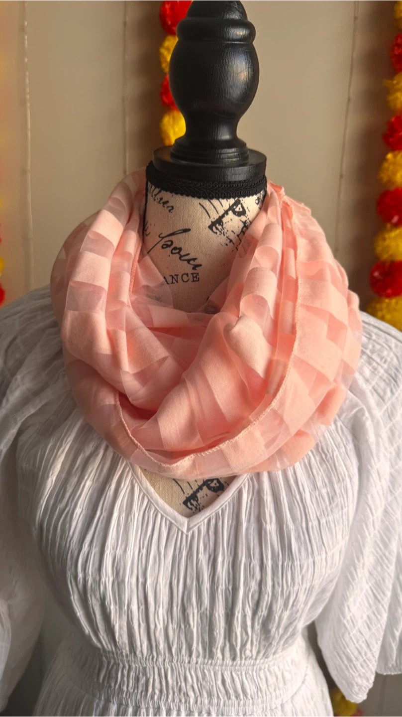 Peach Infinity Scarf - photo 2