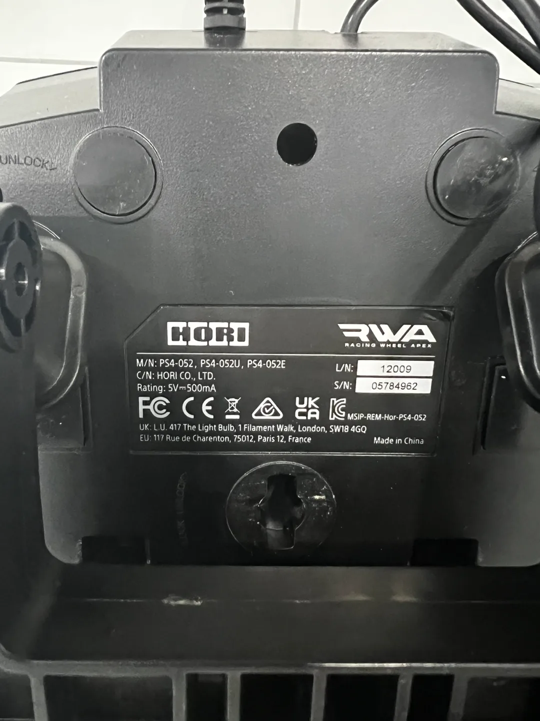 Hori Racing Wheel Apex (PS4/PS5) image indicator(4)