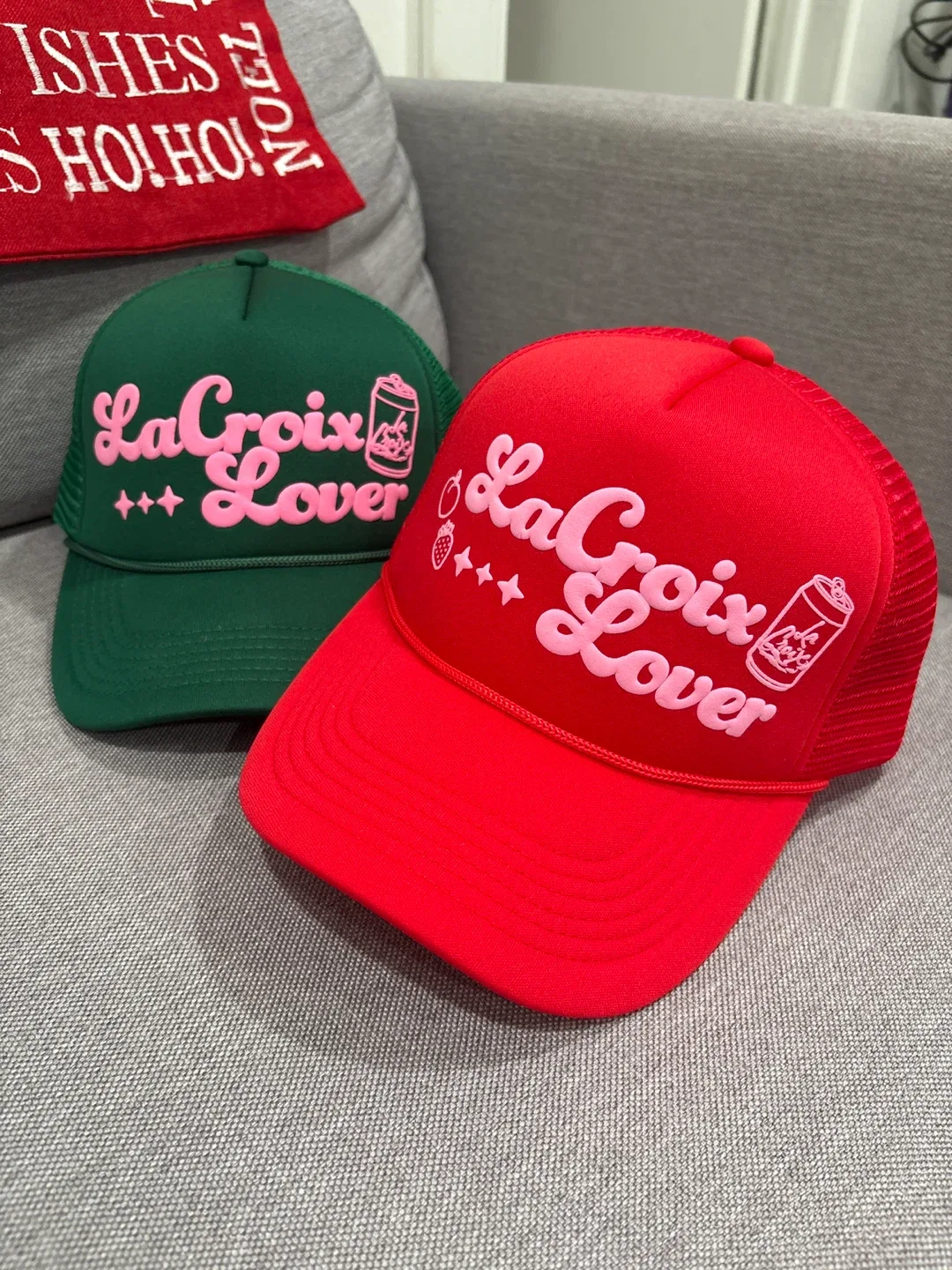 La Croix Lover Trucker Hat - Red/Green