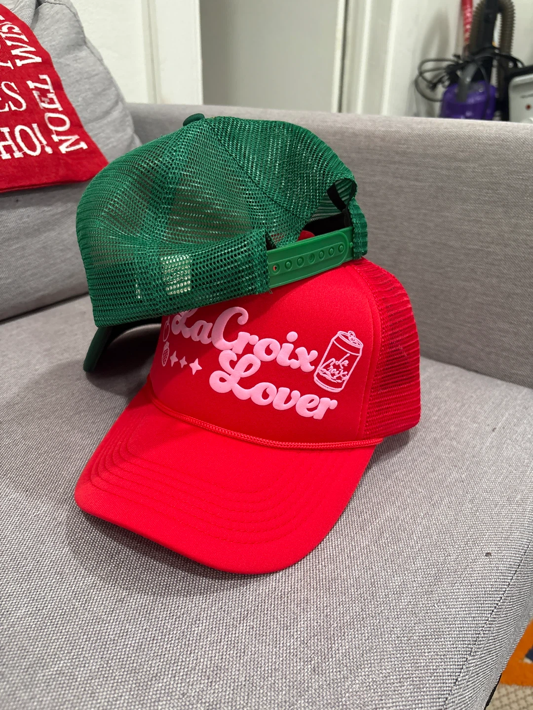 La Croix Lover Trucker Hat - Red/Green - photo 2